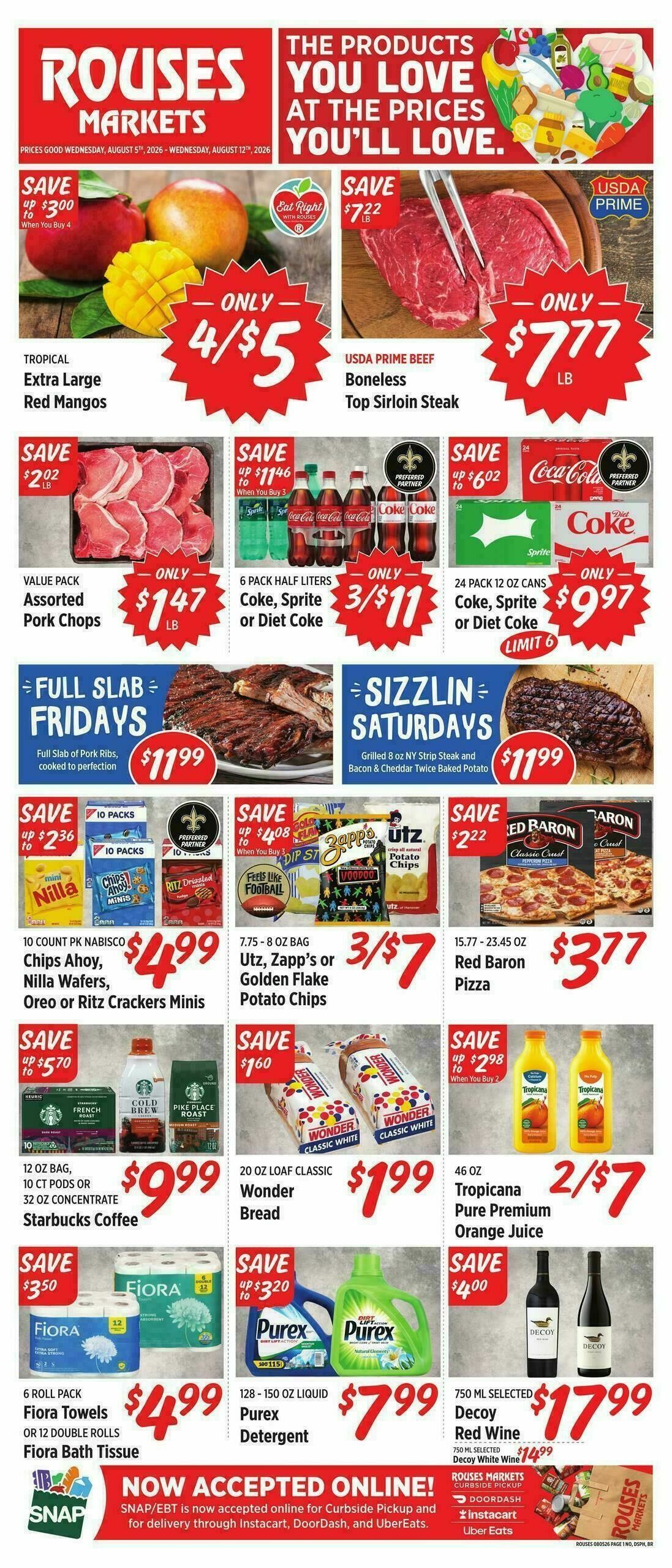 Rouses Markets Weekly Ad from August 5