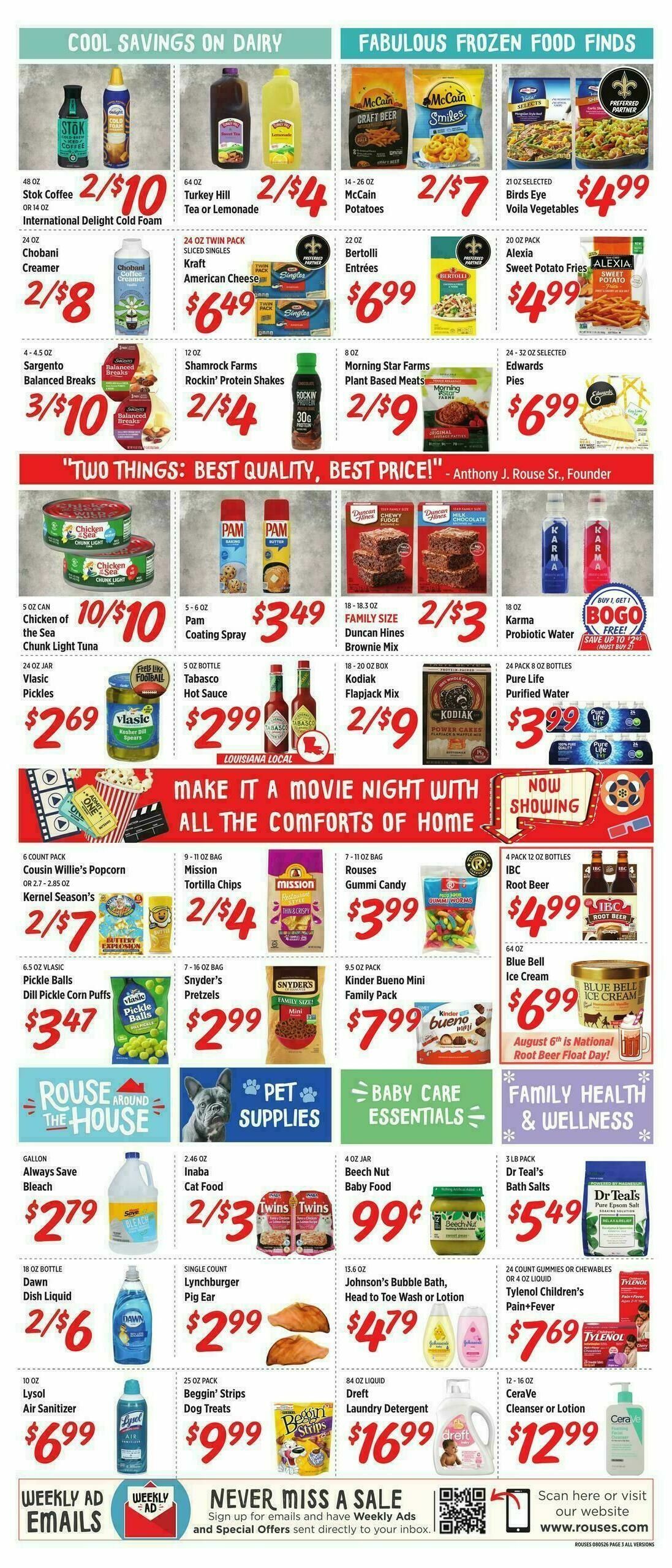 Rouses Markets Weekly Ad from August 5