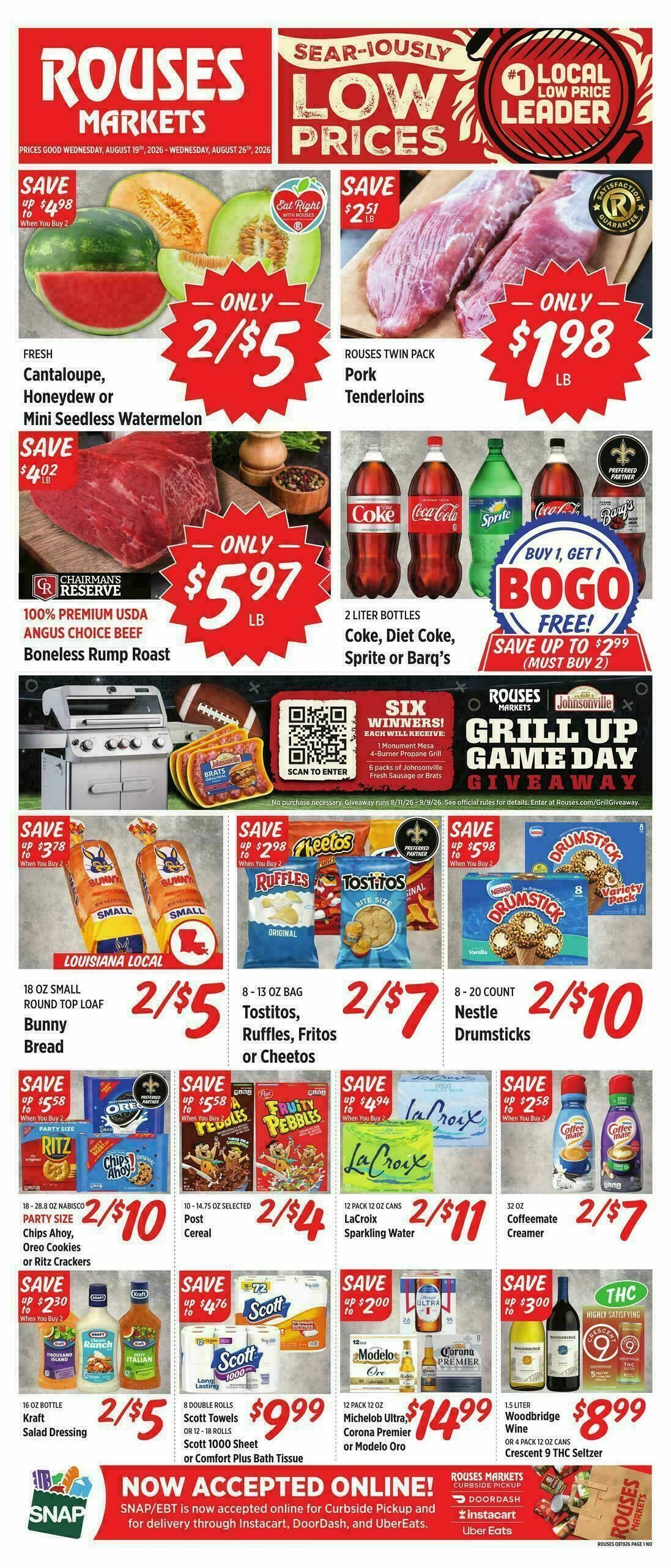Rouses Markets Weekly Ad from August 19