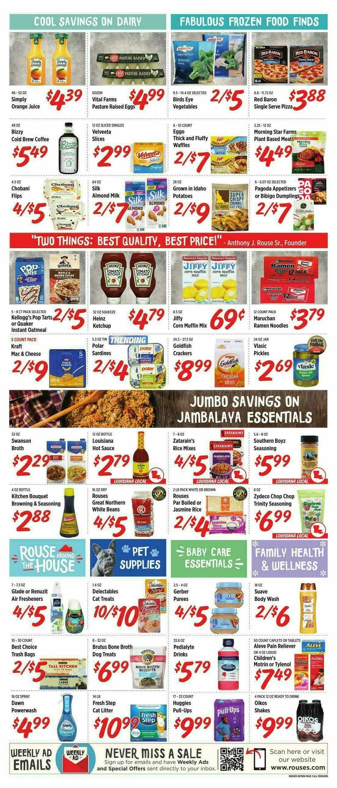 Rouses Markets Weekly Ad from August 19