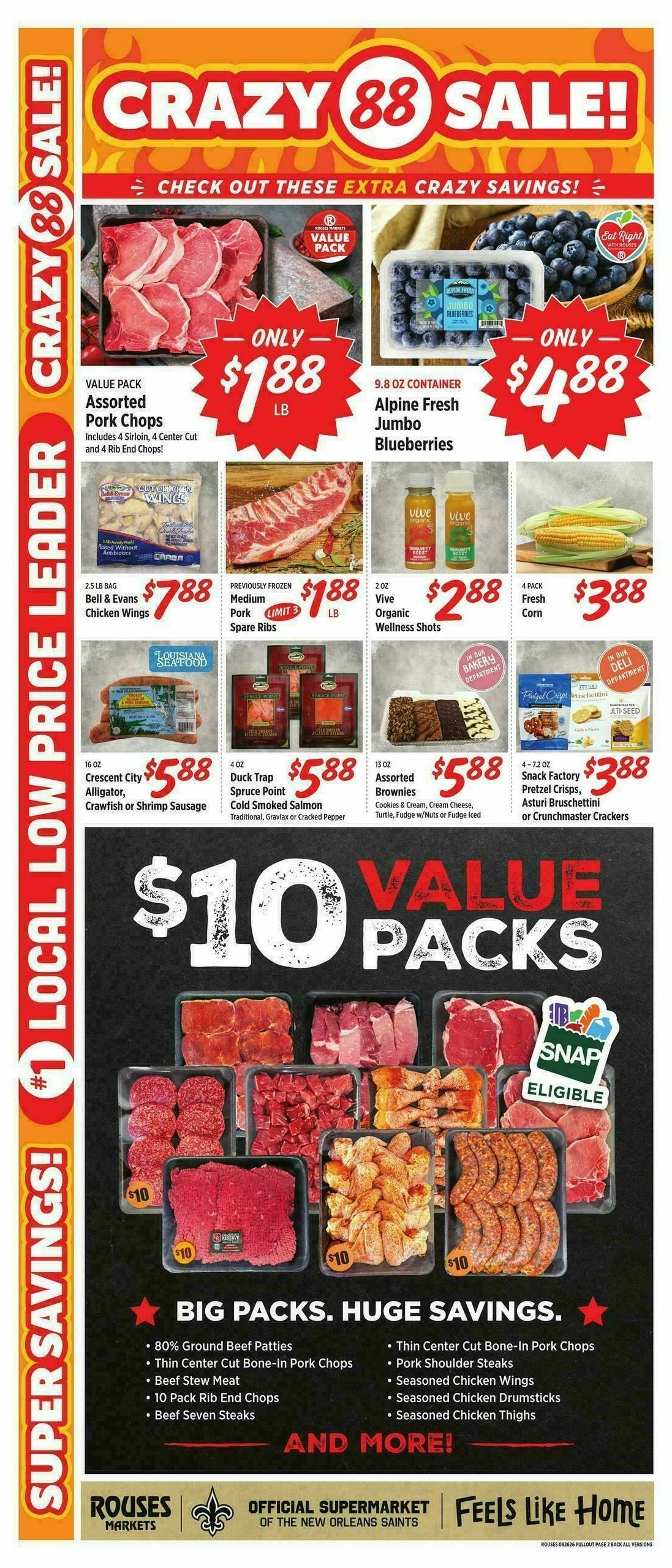 Rouses Markets Weekly Ad from August 26