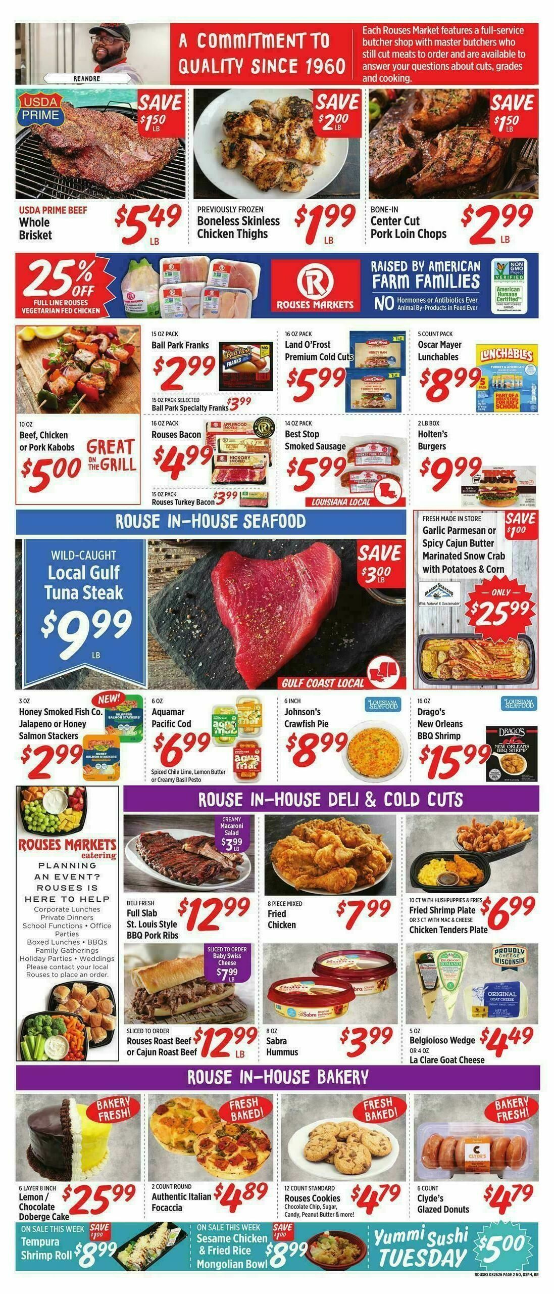 Rouses Markets Weekly Ad from August 26