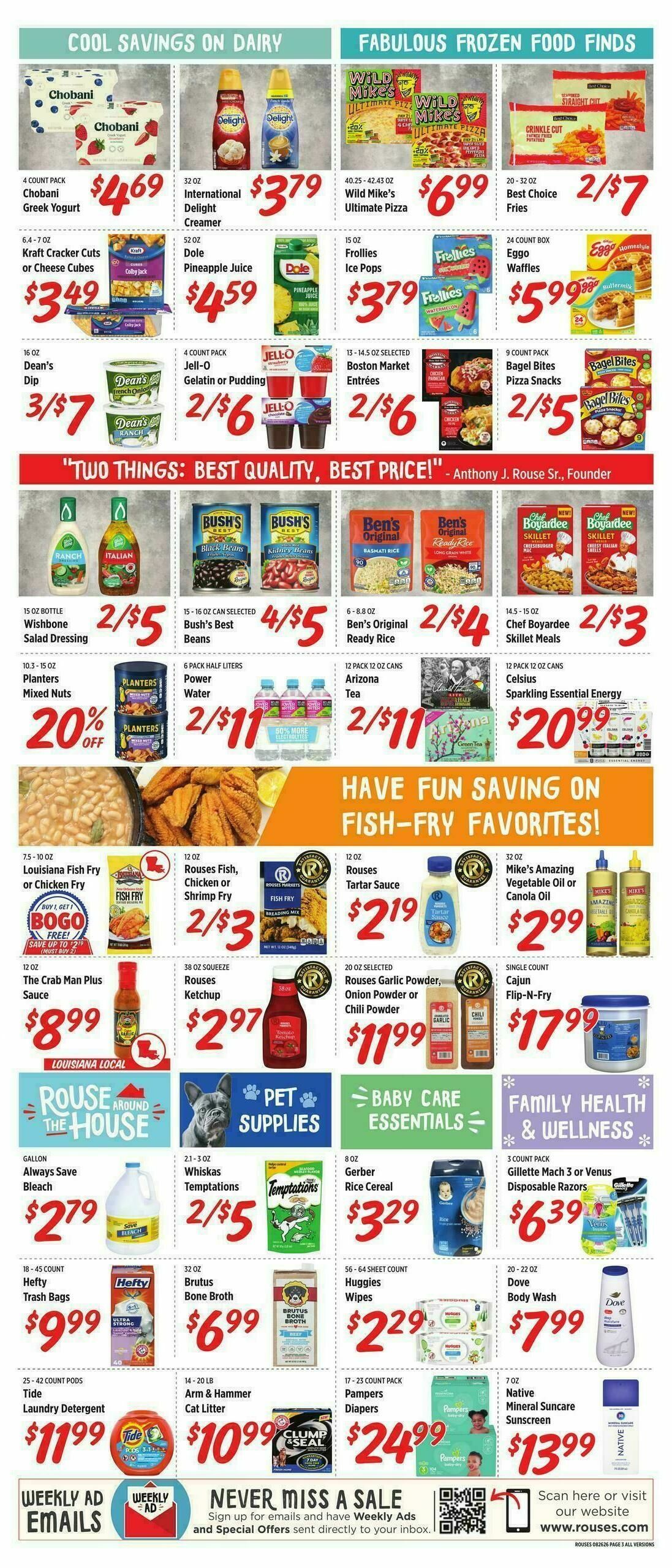Rouses Markets Weekly Ad from August 26