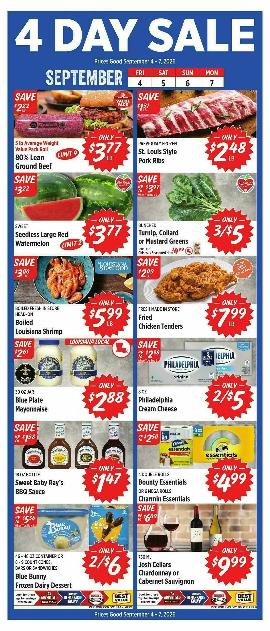 Rouses Markets Weekly Ad from September 2
