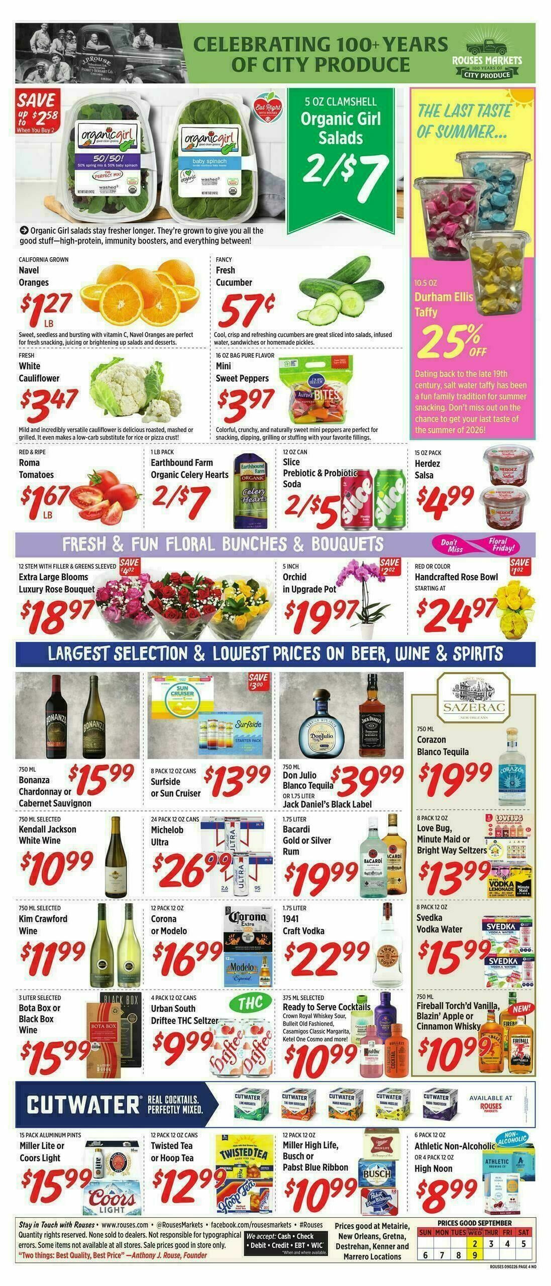 Rouses Markets Weekly Ad from September 2