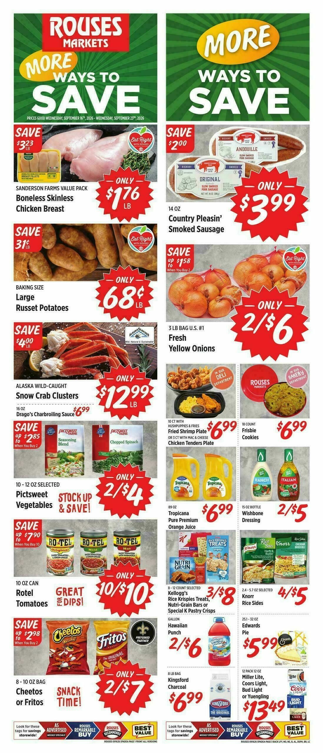 Rouses Markets Weekly Ad from September 16