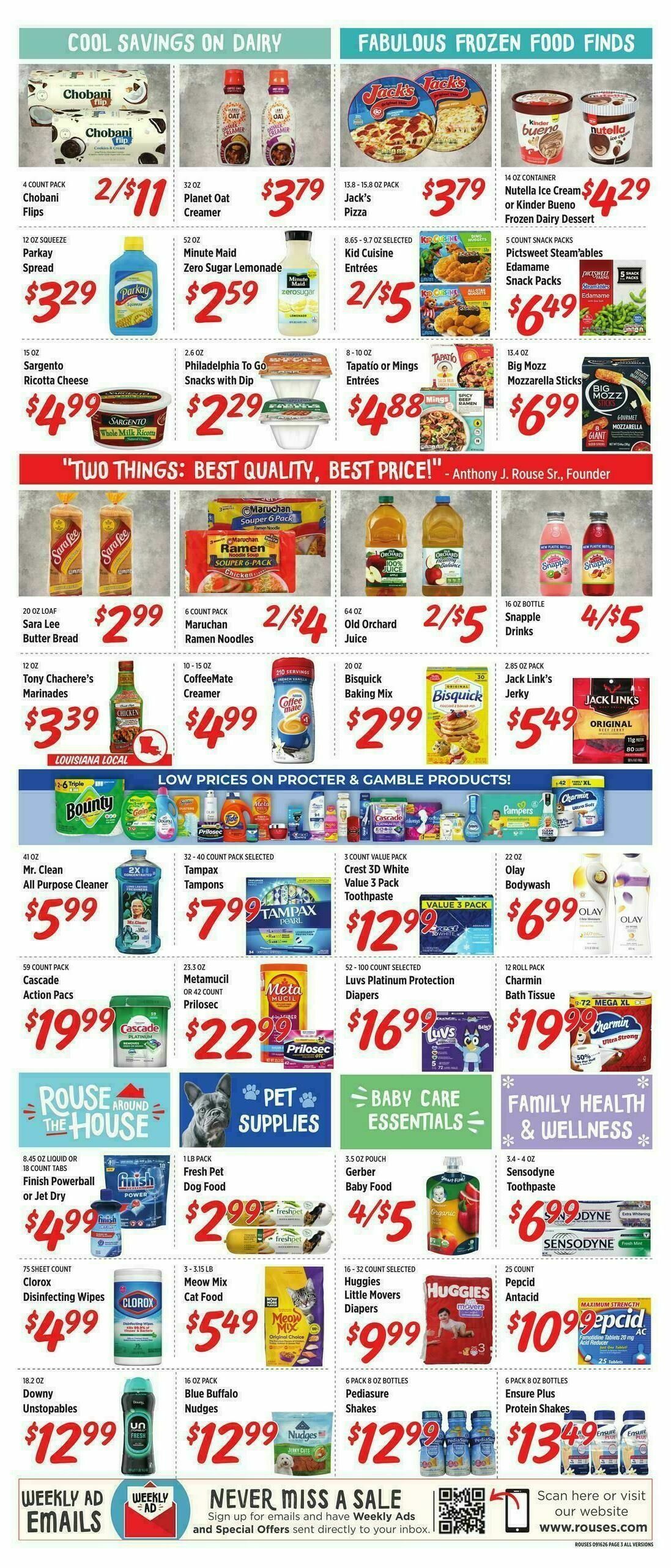 Rouses Markets Weekly Ad from September 16