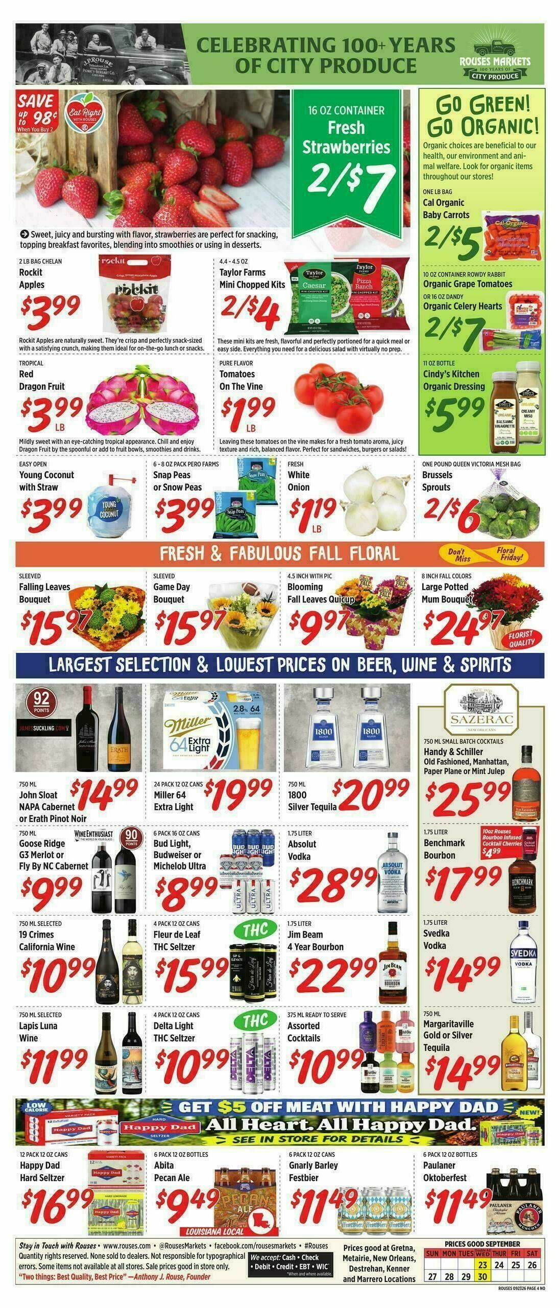 Rouses Markets Weekly Ad from September 23
