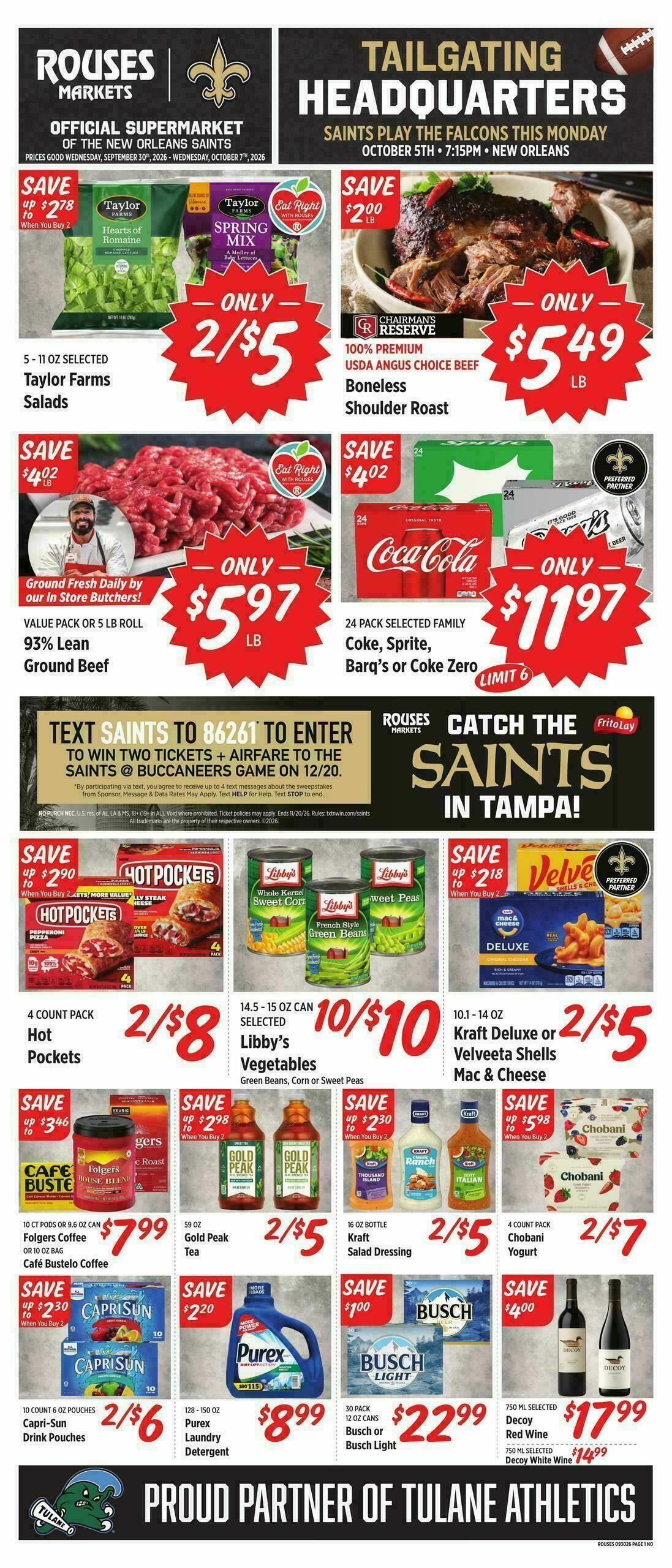 Rouses Markets Weekly Ad from September 30