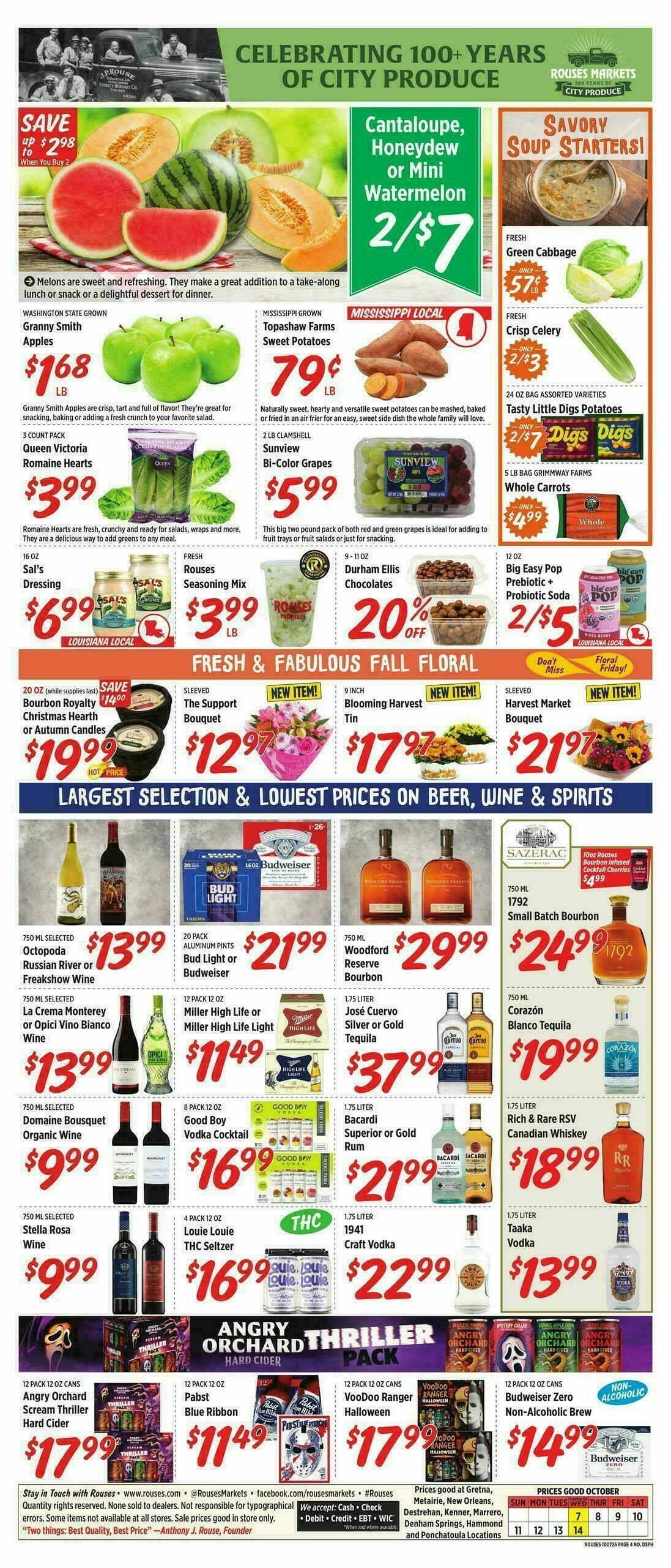 Rouses Markets Weekly Ad from October 7
