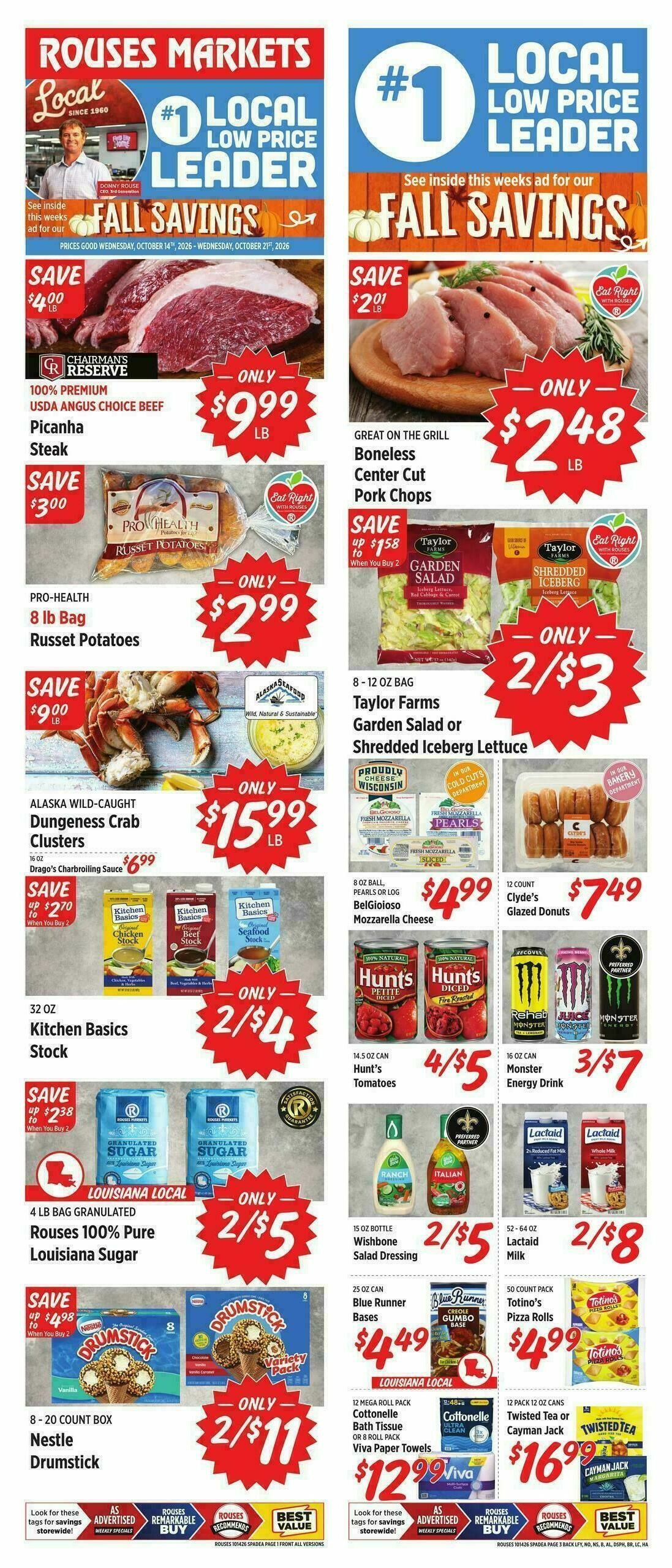 Rouses Markets Weekly Ad from October 14