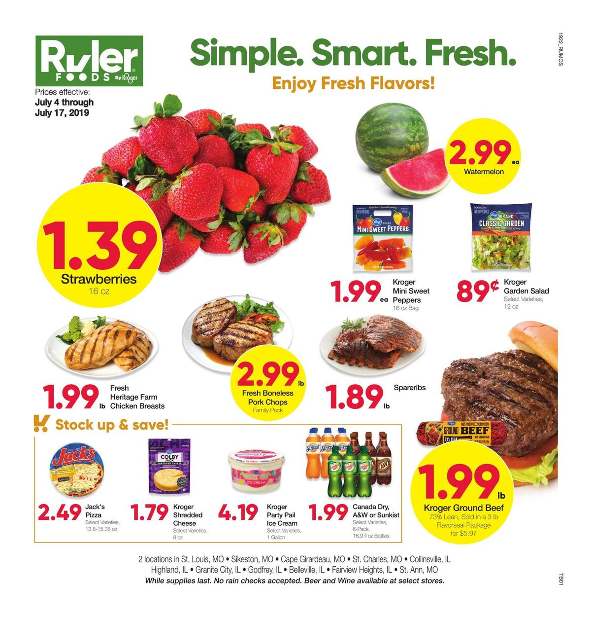 Ruler Foods Weekly Ad from July 4