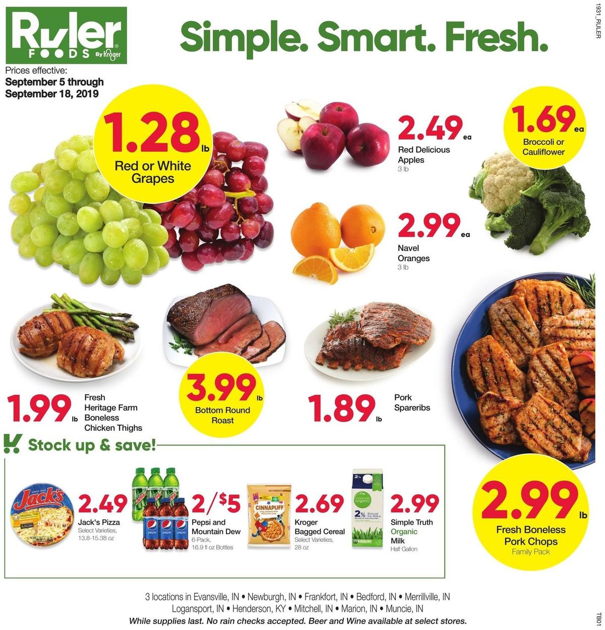 Ruler Foods Weekly Ad from September 5