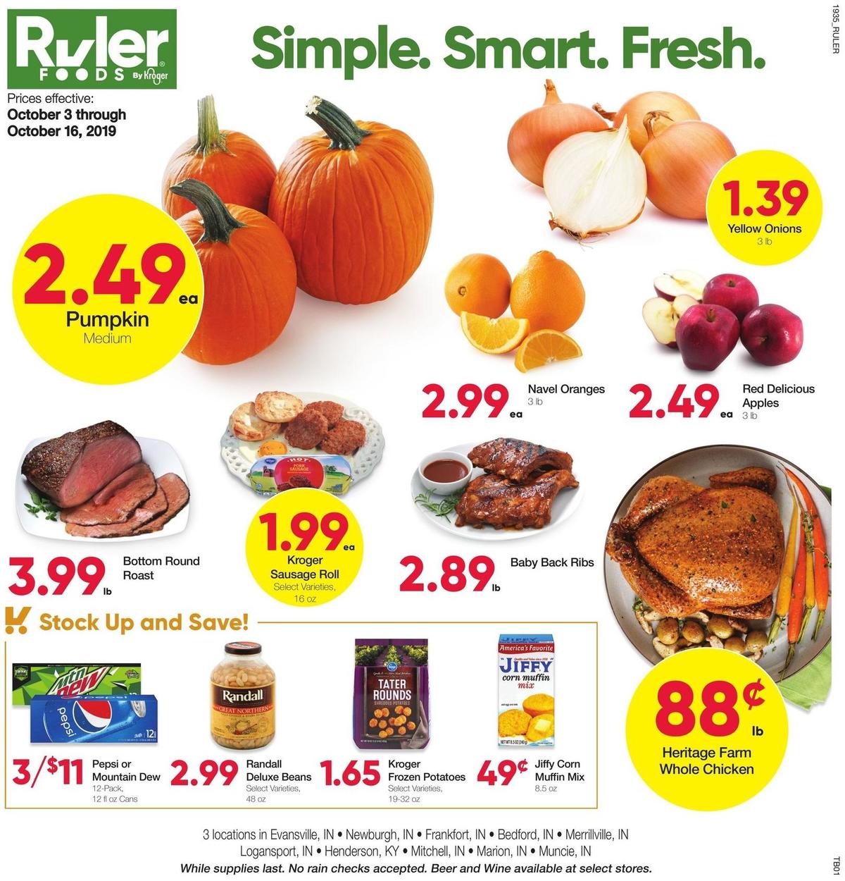 Ruler Foods Weekly Ad from October 3