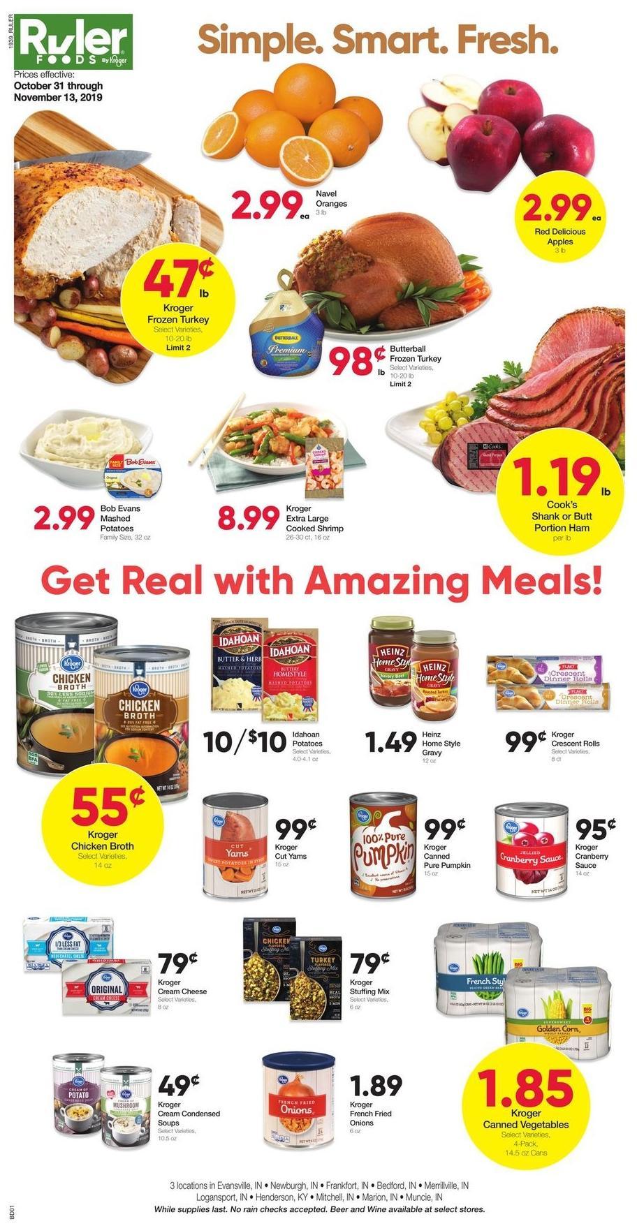 Ruler Foods Weekly Ad from October 31