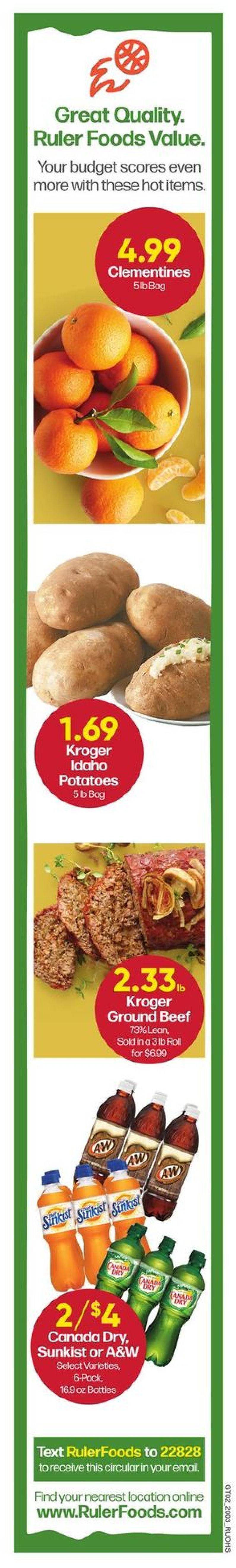 Ruler Foods Weekly Ad from February 20
