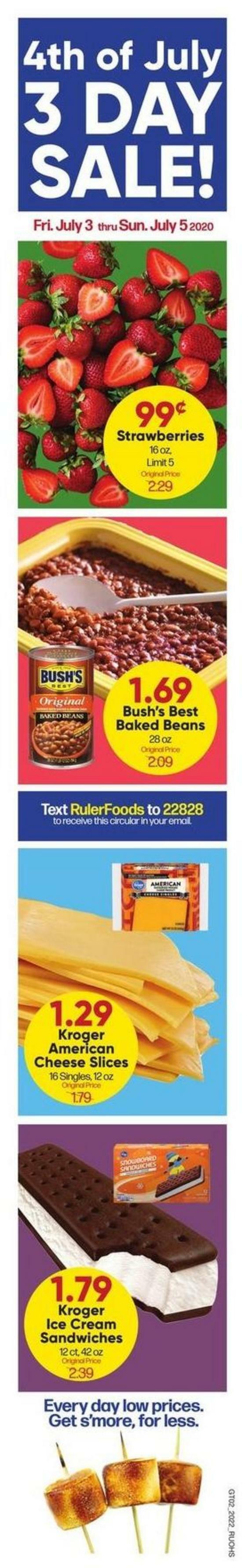 Ruler Foods Weekly Ad from July 2