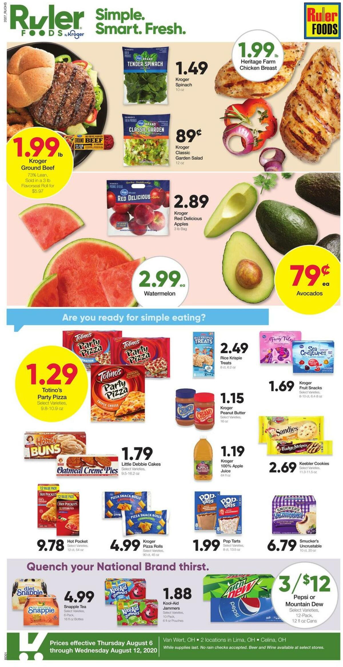 Ruler Foods Weekly Ad from August 6