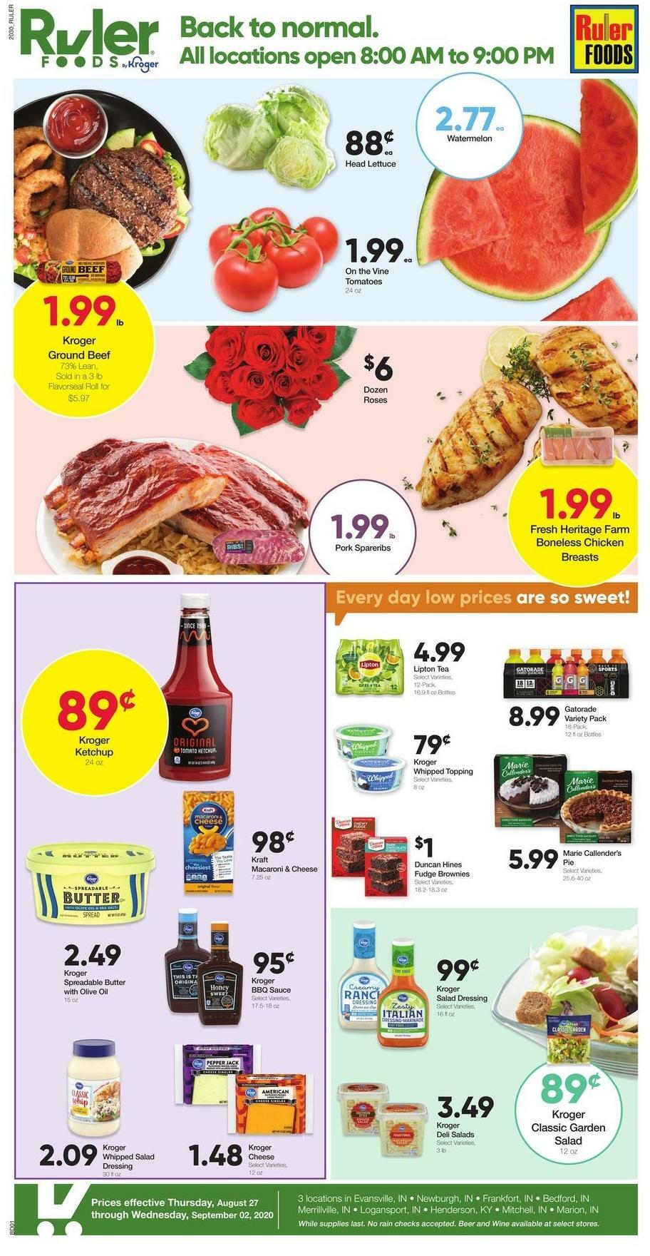 Ruler Foods Weekly Ad from August 27