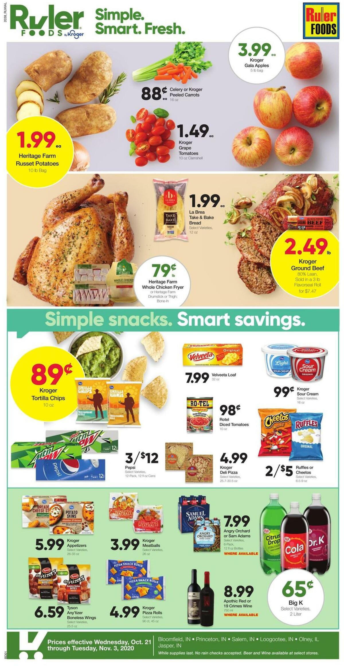 Ruler Foods Weekly Ad from October 21
