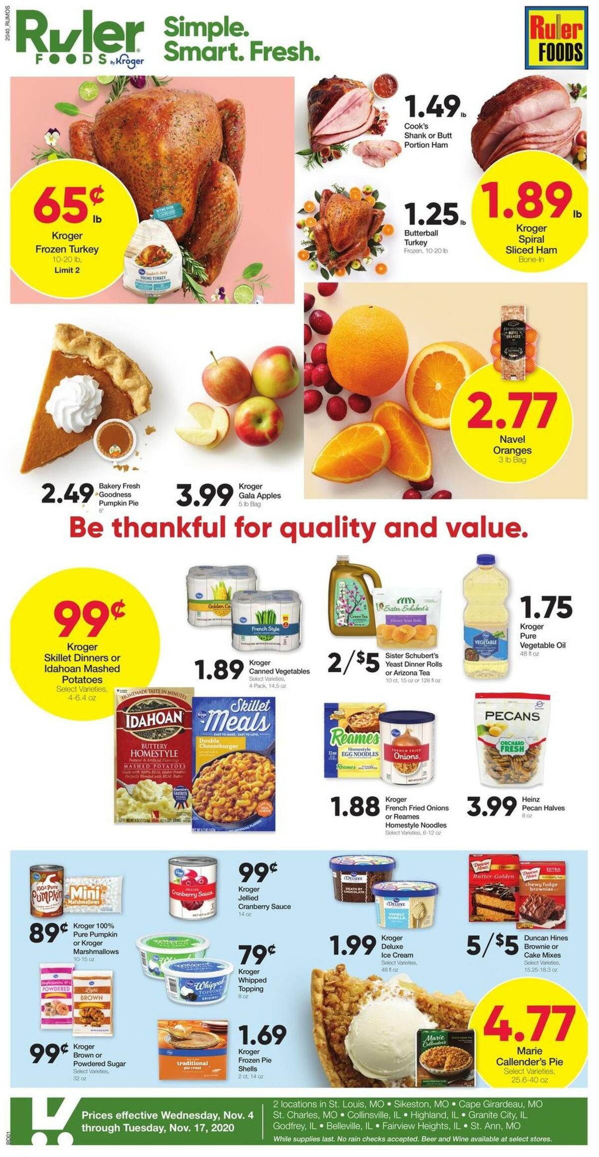 Ruler Foods Weekly Ad from November 4