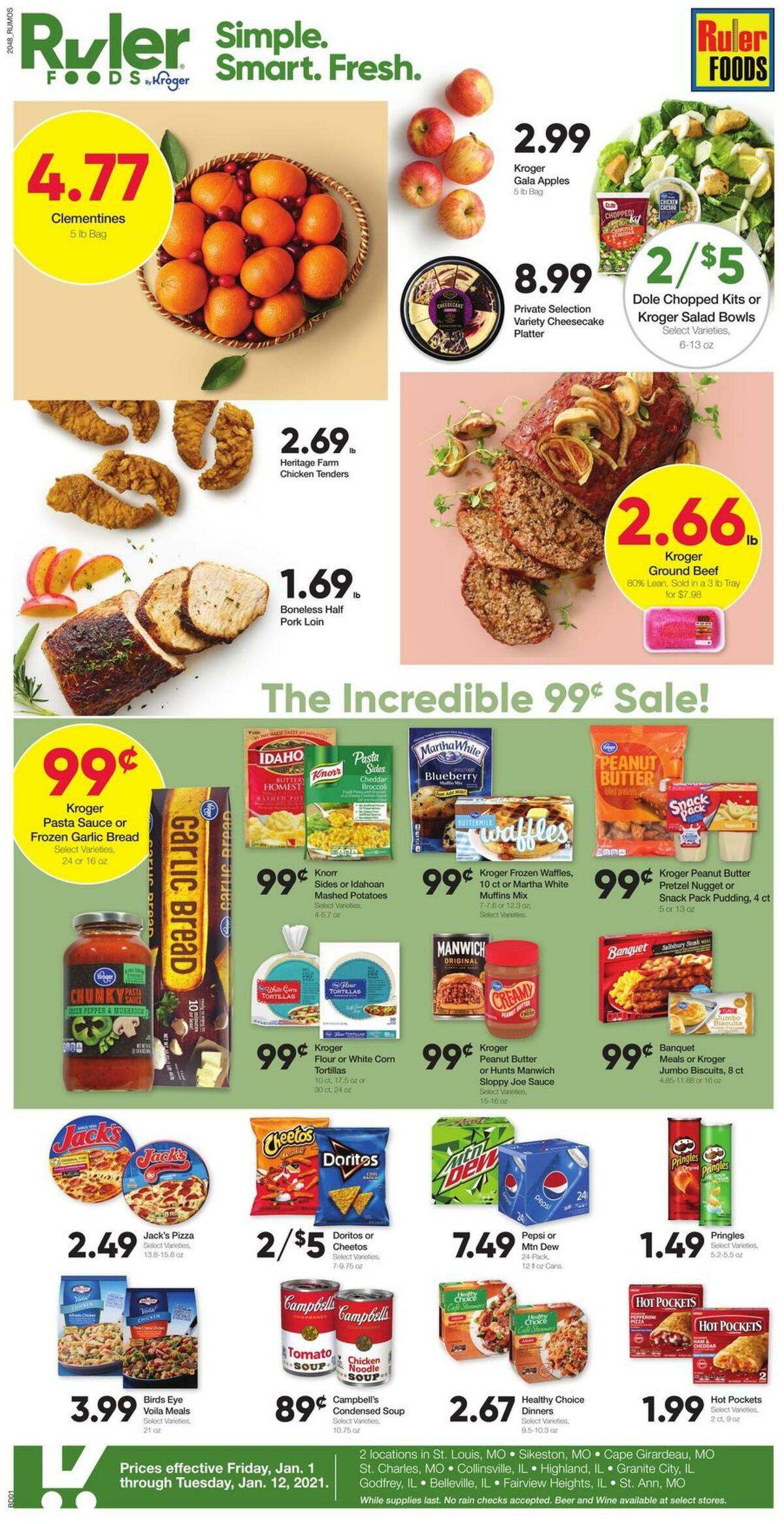 Ruler Foods Weekly Ad from January 1