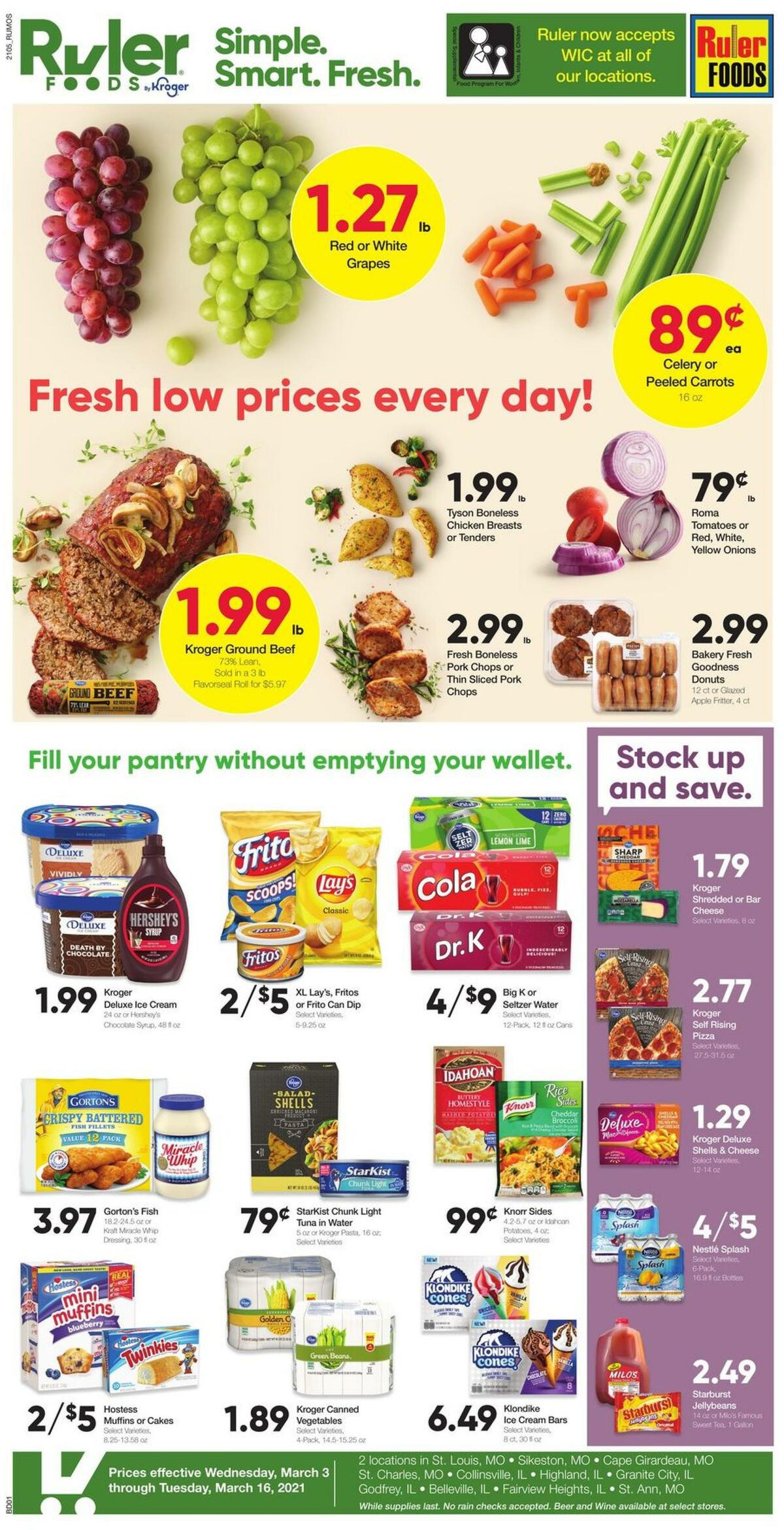 Ruler Foods Weekly Ad from March 3
