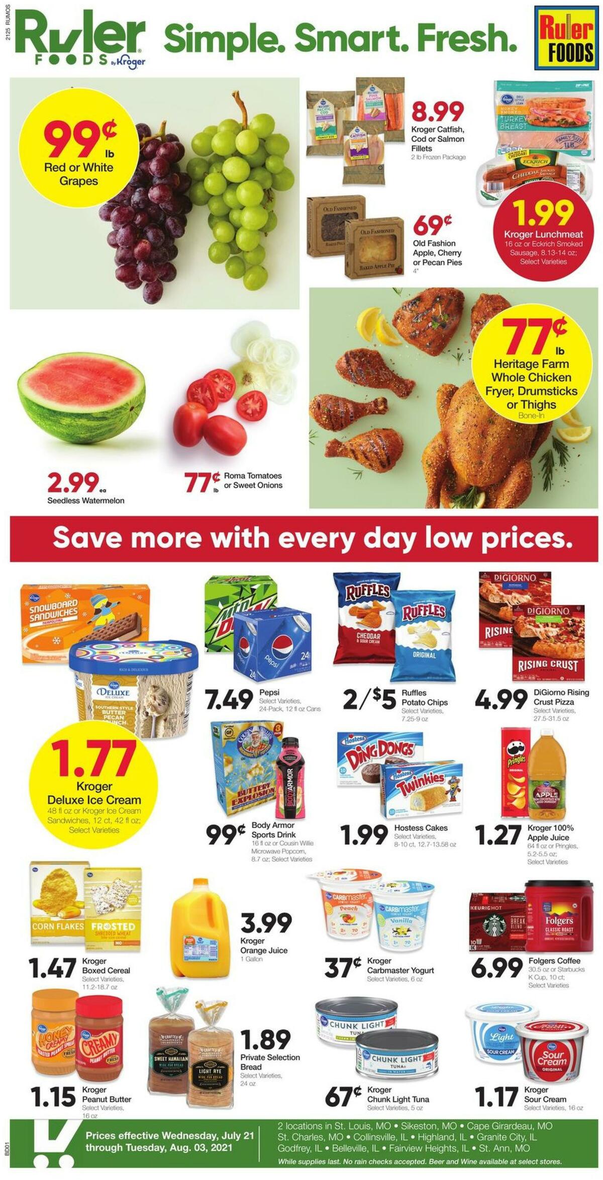 Ruler Foods Weekly Ad from July 21
