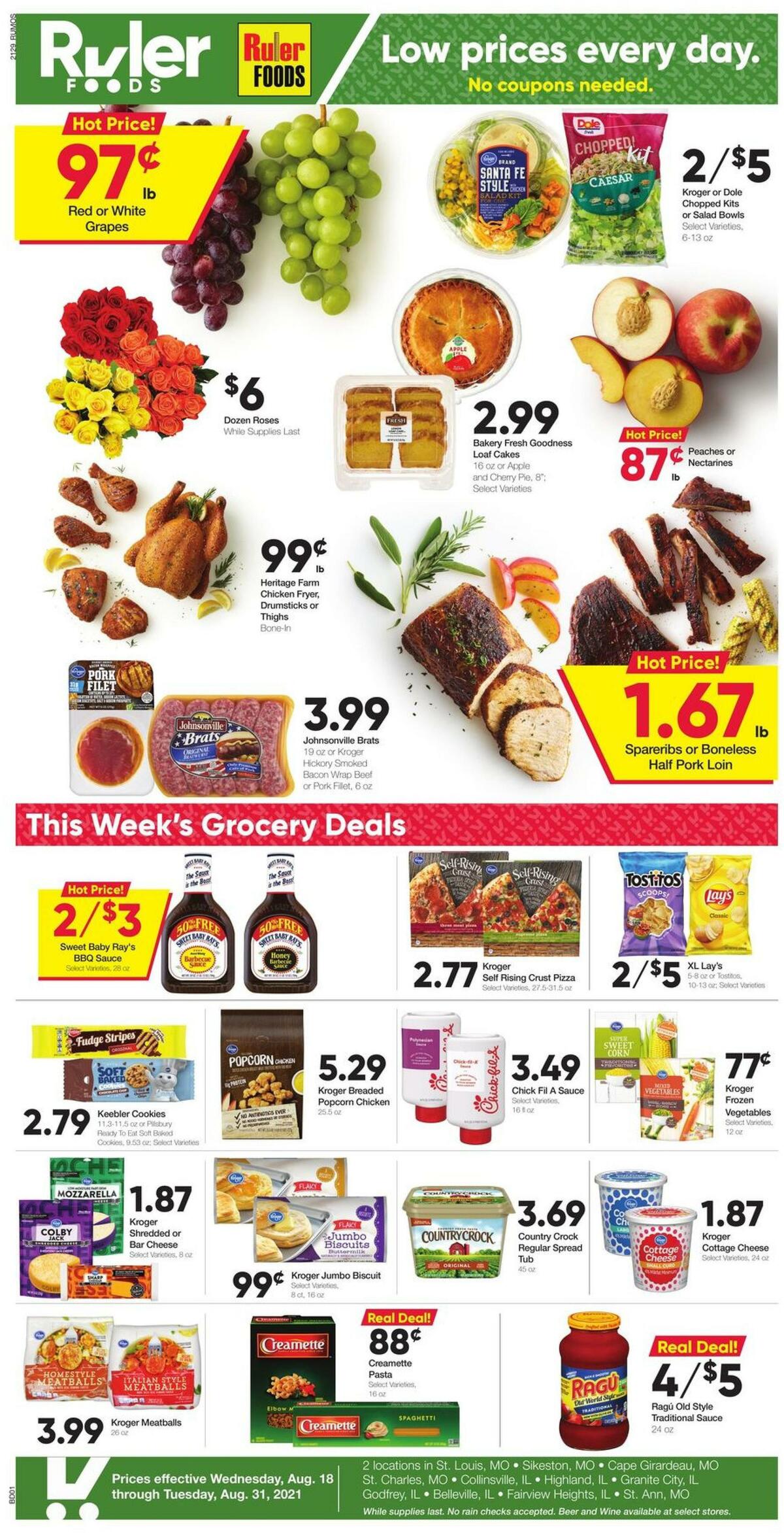 Ruler Foods Weekly Ad from August 18