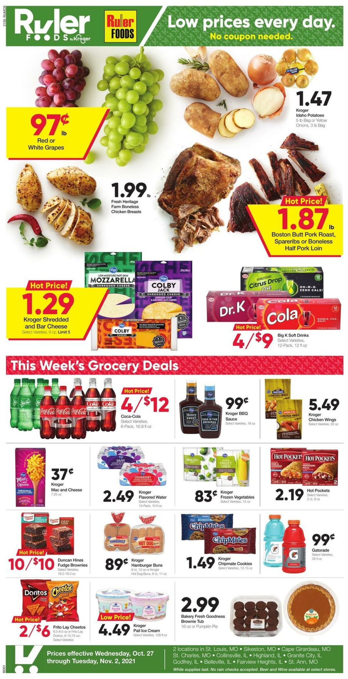 Ruler Foods Weekly Ad from October 27