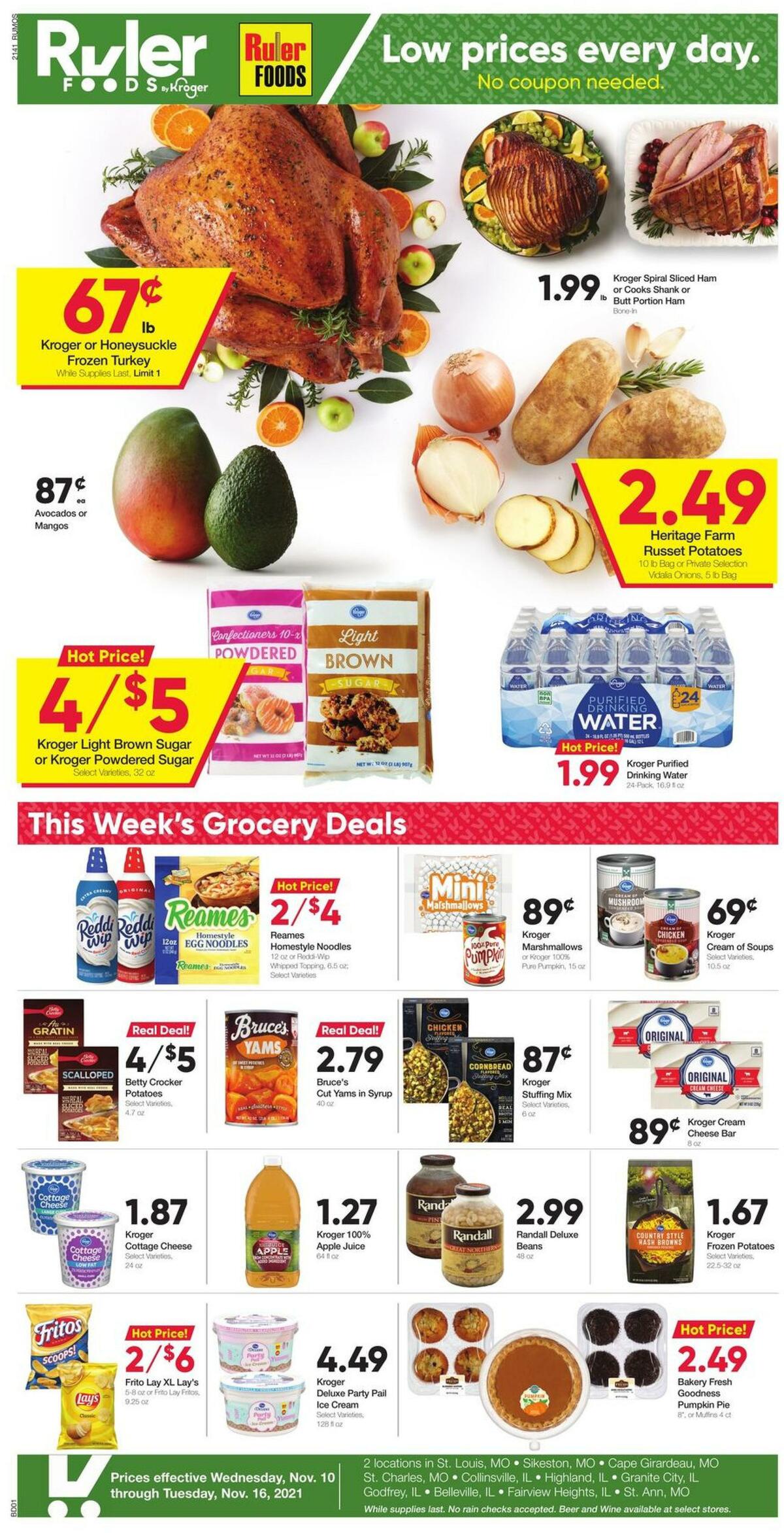 Ruler Foods Weekly Ad from November 10