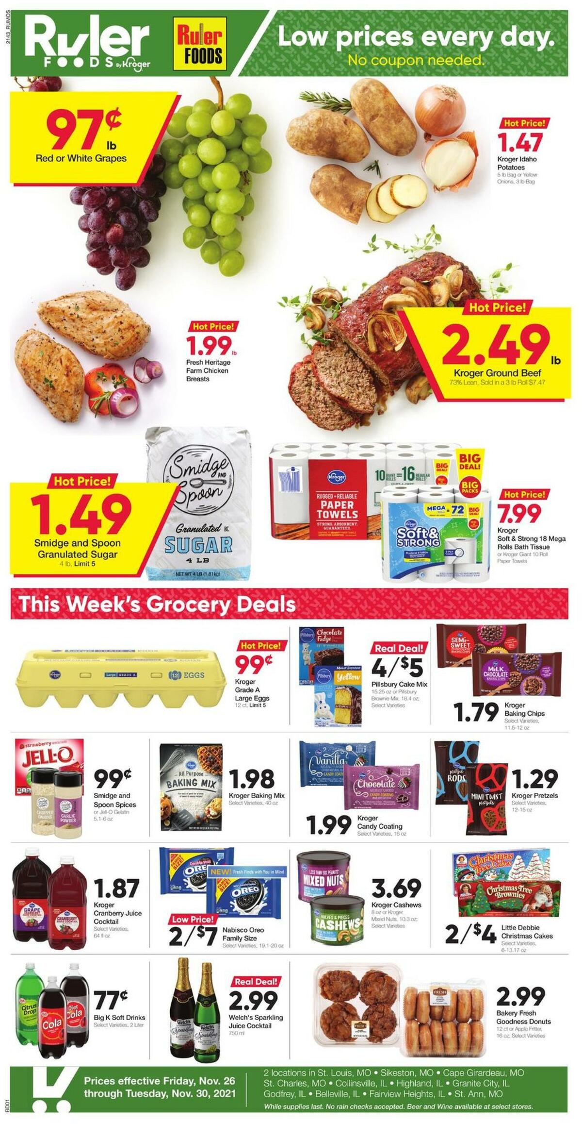 Ruler Foods Weekly Ad from November 26