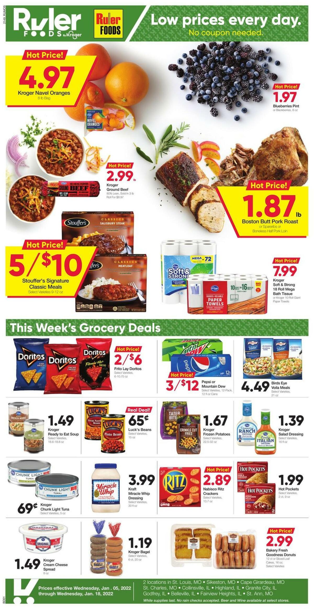 Ruler Foods Weekly Ad from January 5