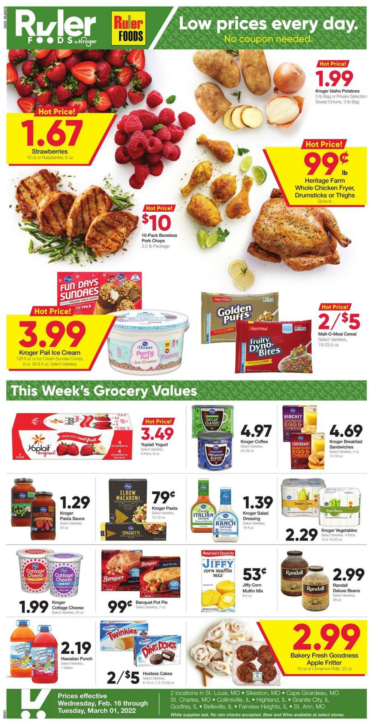Ruler Foods Weekly Ad from February 16