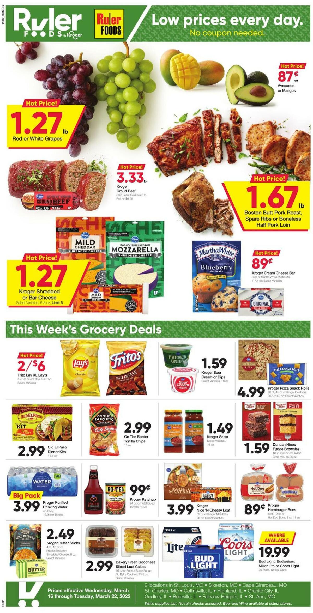 Ruler Foods Weekly Ad from March 16