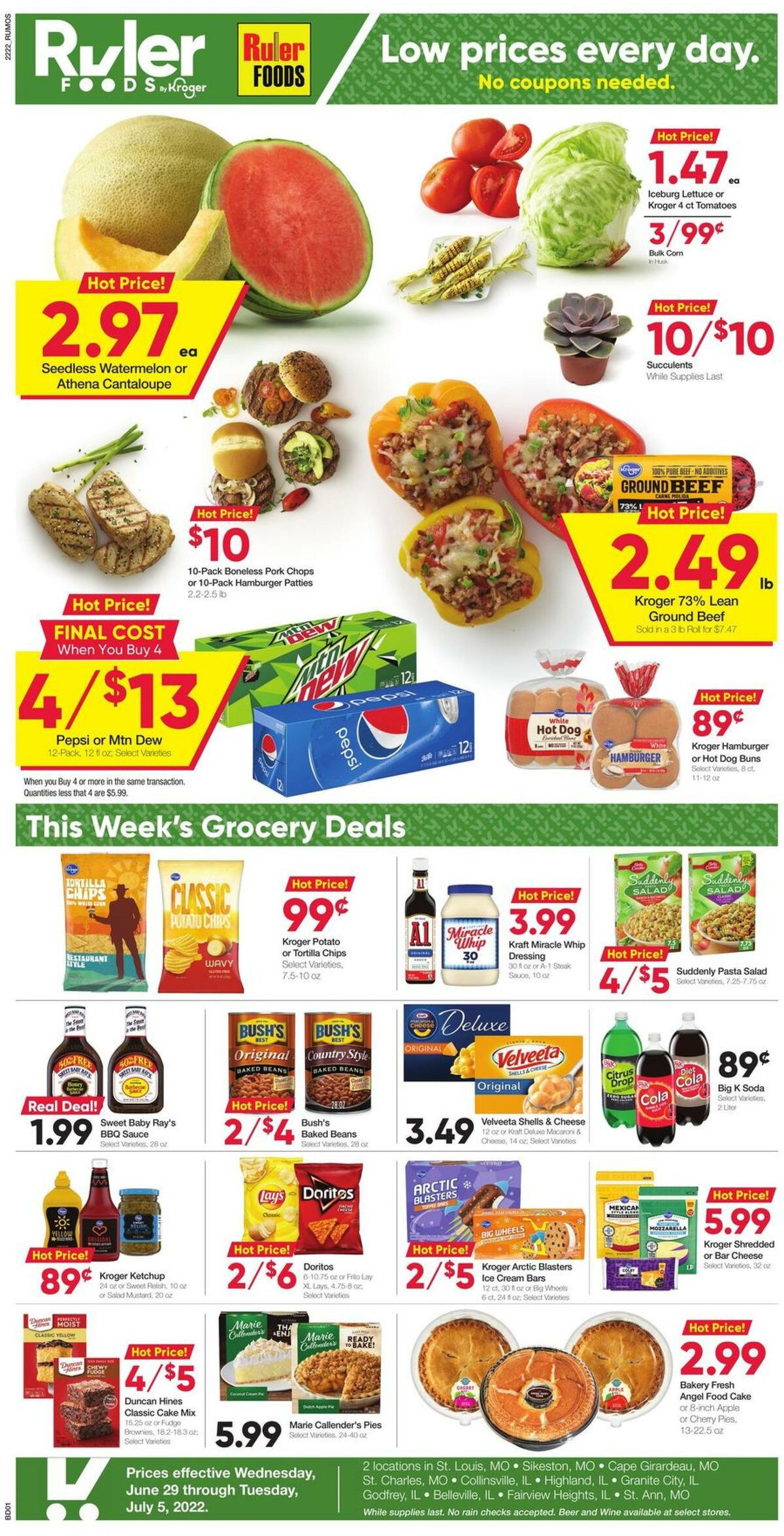 Ruler Foods Weekly Ad from June 29