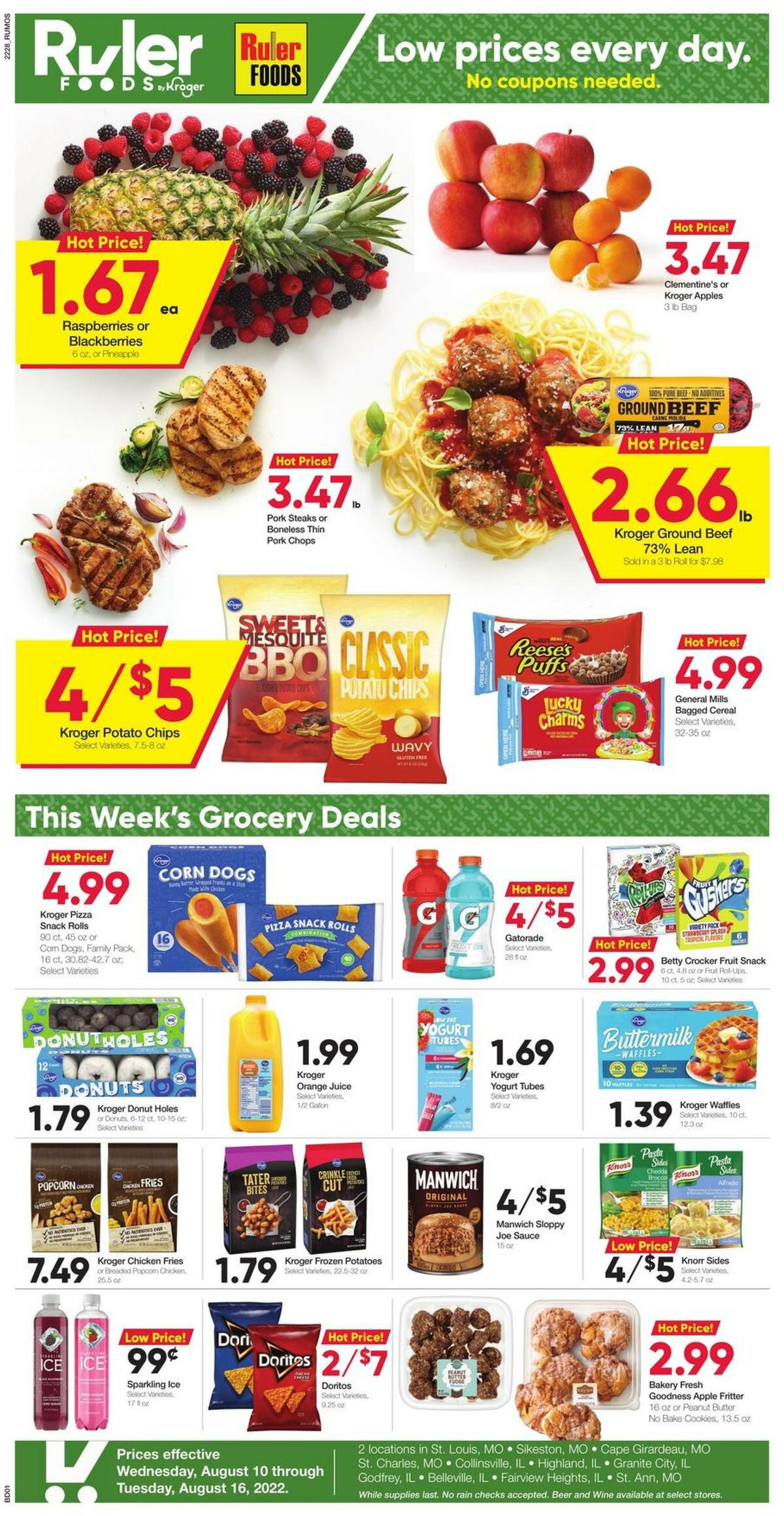 Ruler Foods Weekly Ad from August 10