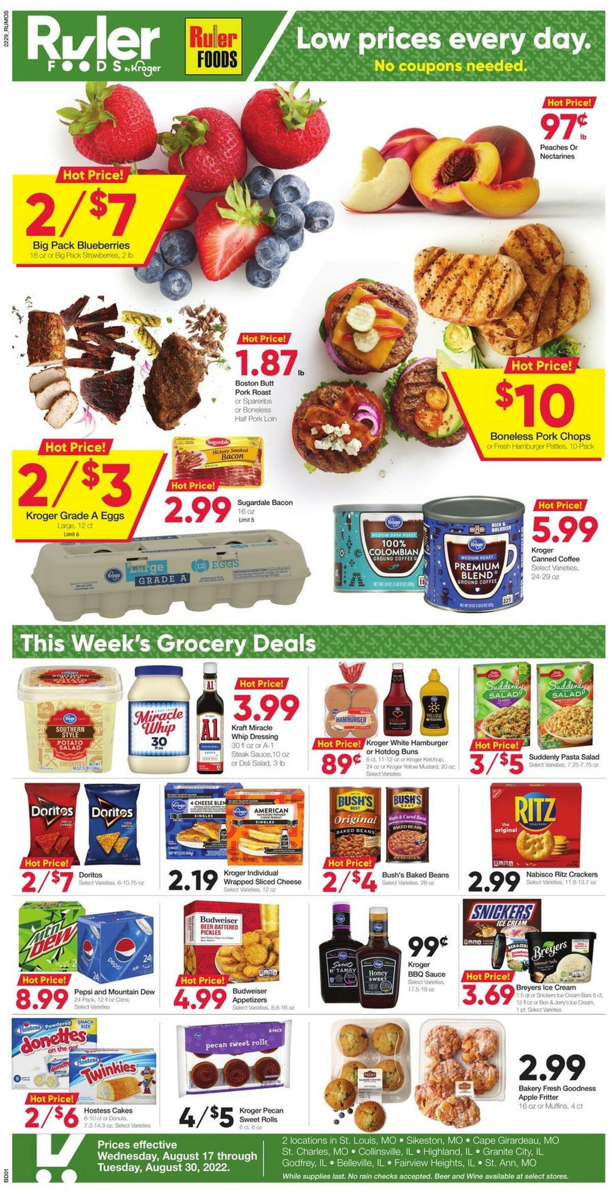 Ruler Foods Weekly Ad from August 17
