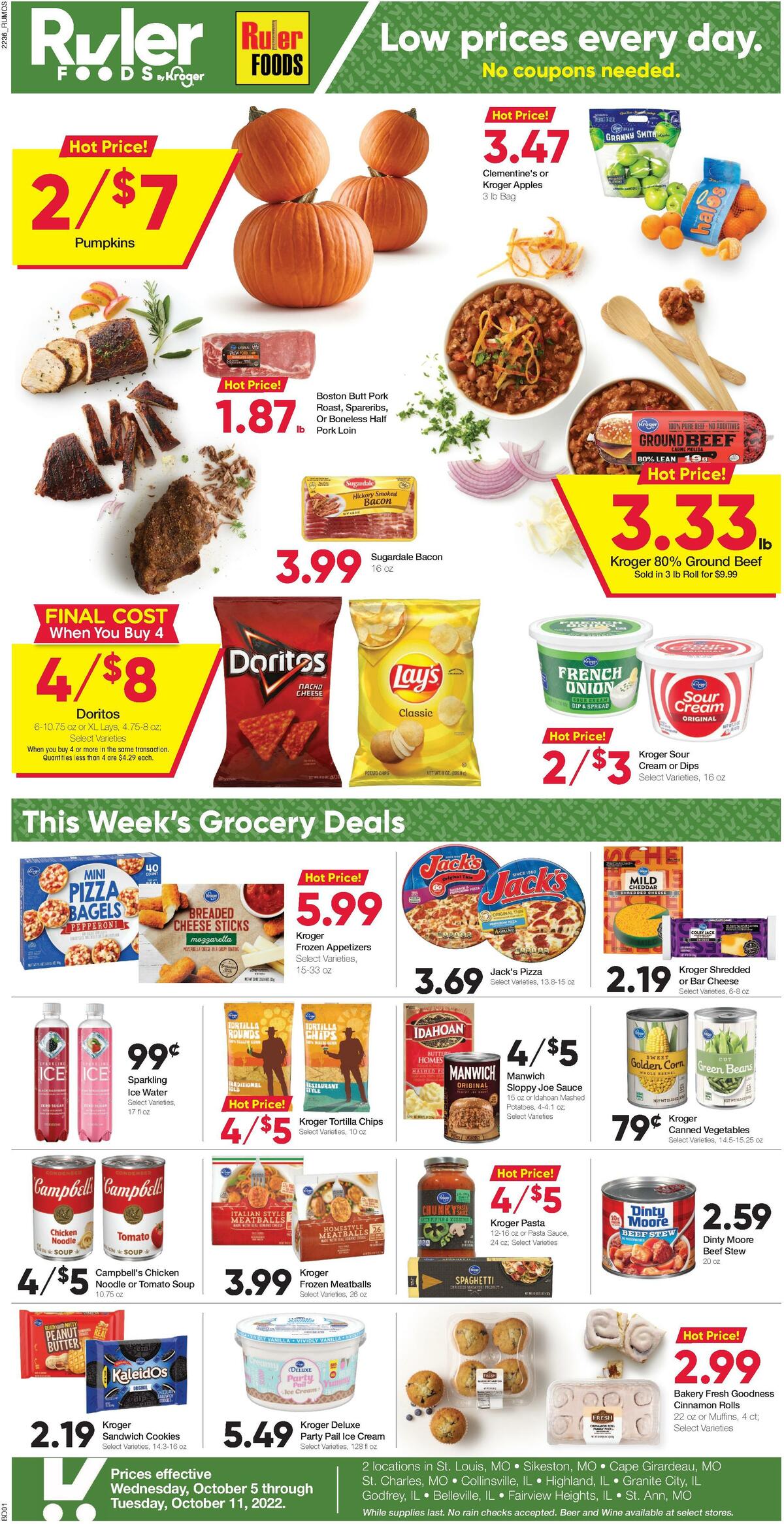 Ruler Foods Weekly Ad from October 5