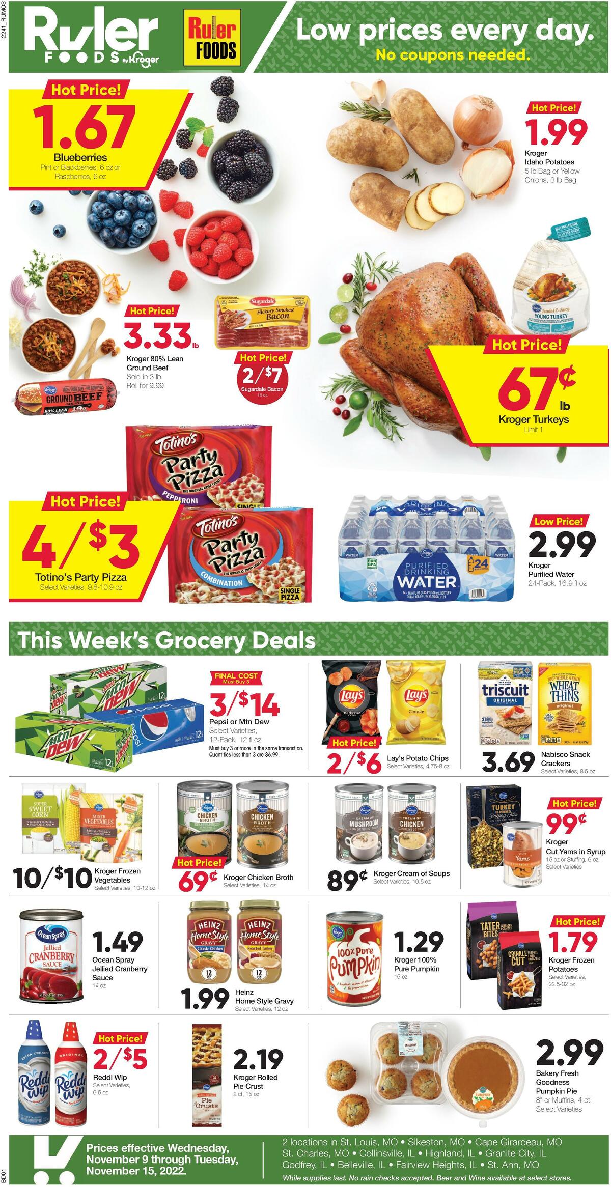 Ruler Foods Weekly Ad from November 9