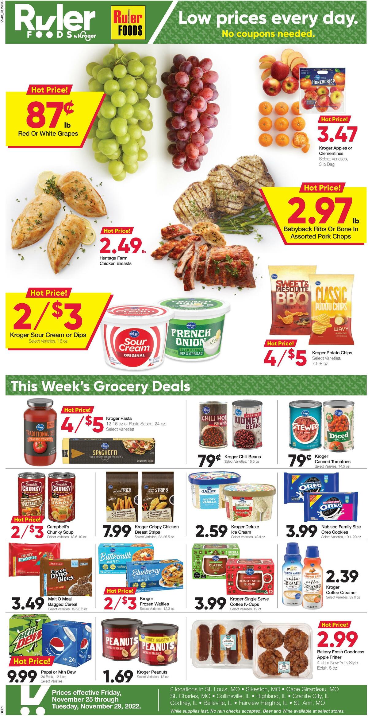 Ruler Foods Weekly Ad from November 25