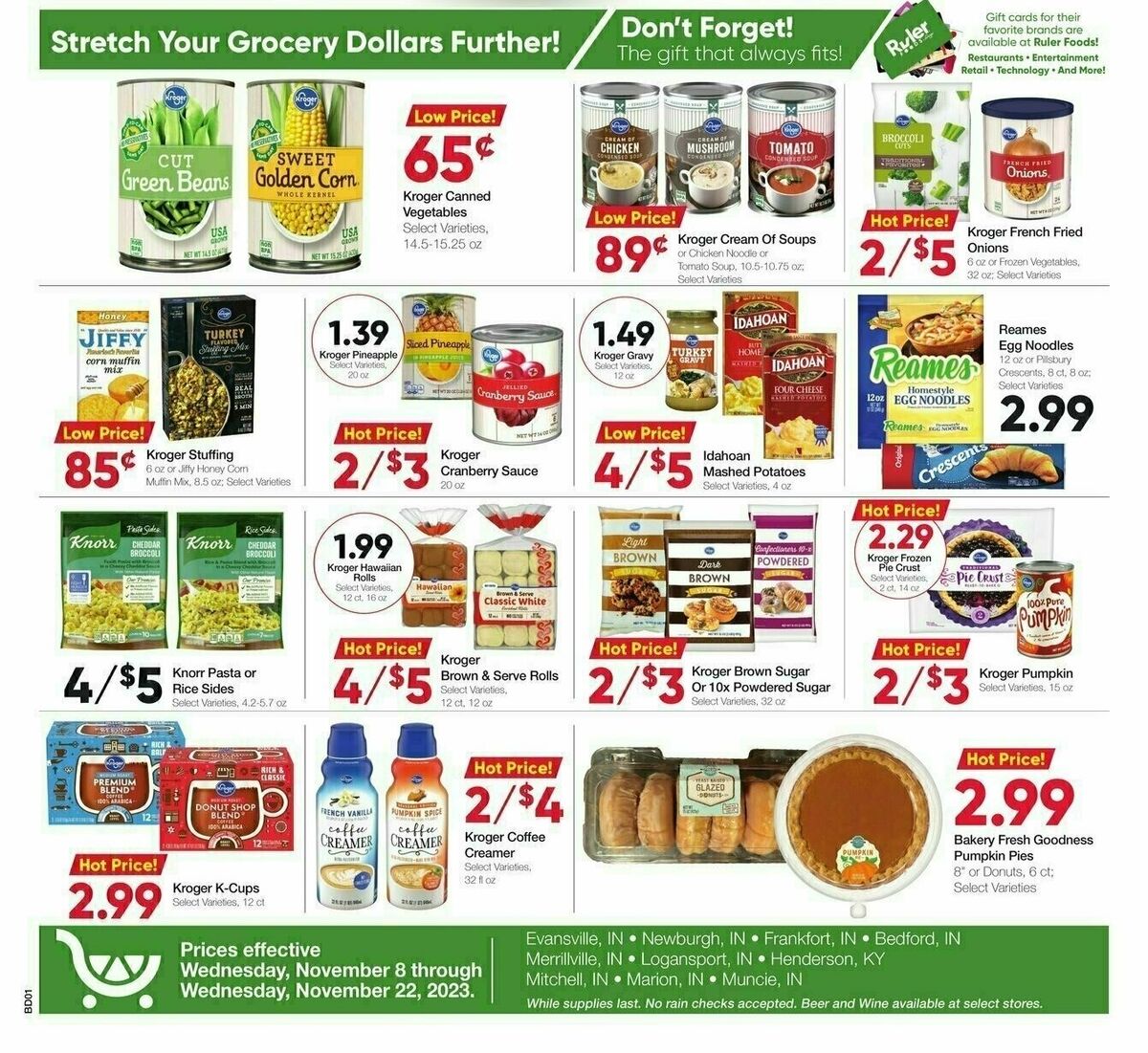 Ruler Foods Weekly Ad from November 8