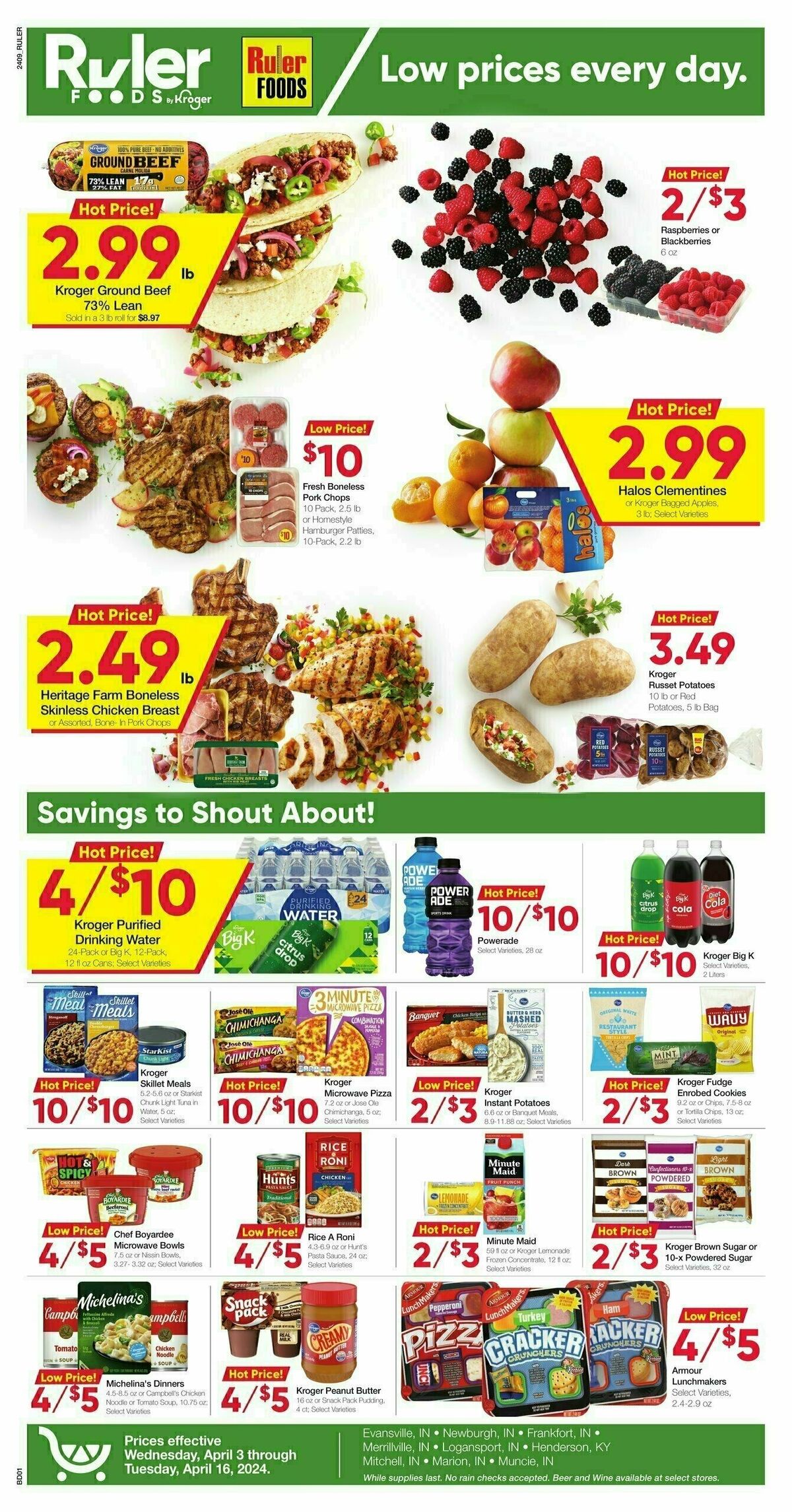 Ruler Foods Weekly Ad from April 3