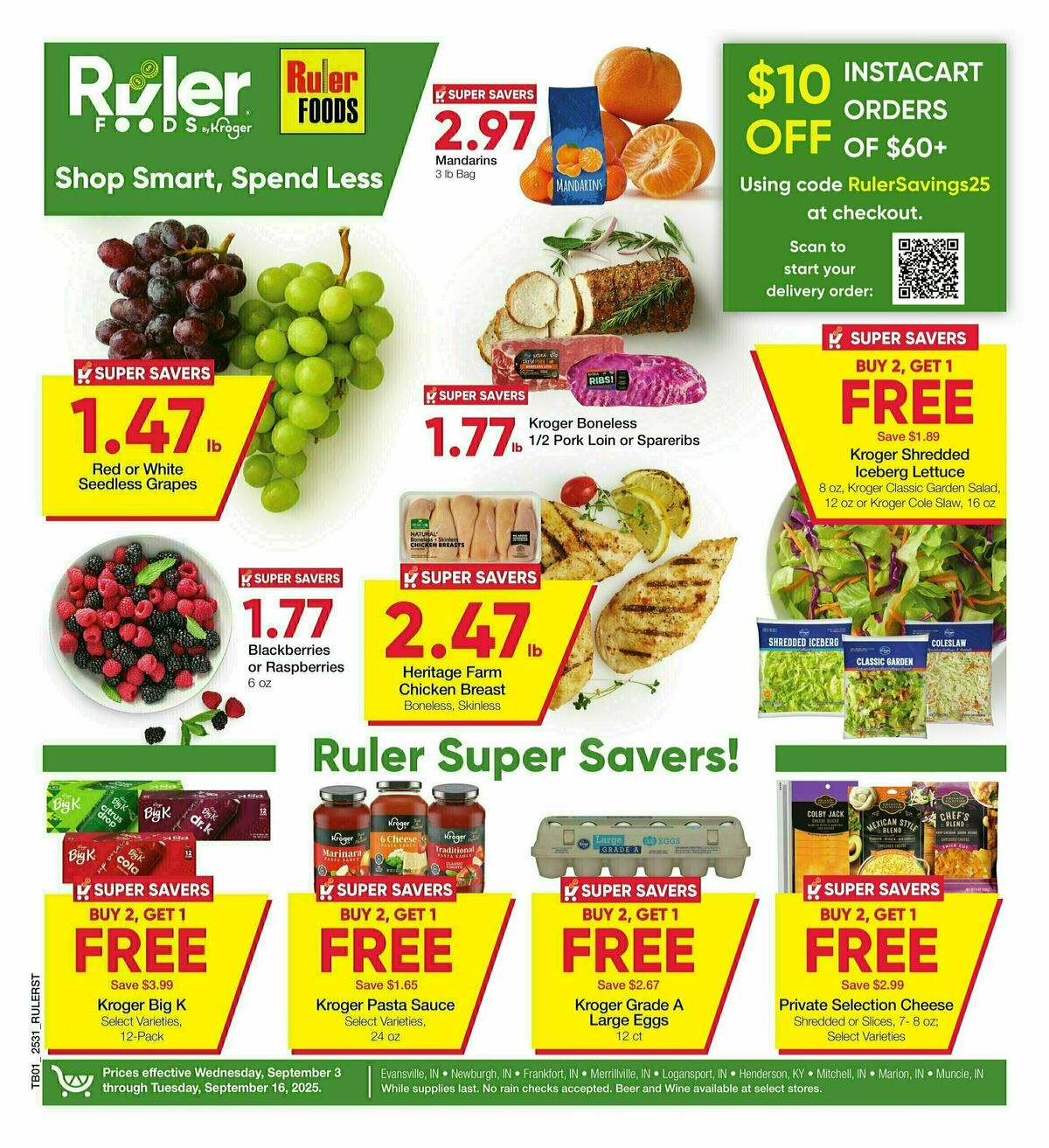 Ruler Foods Weekly Ad from September 3