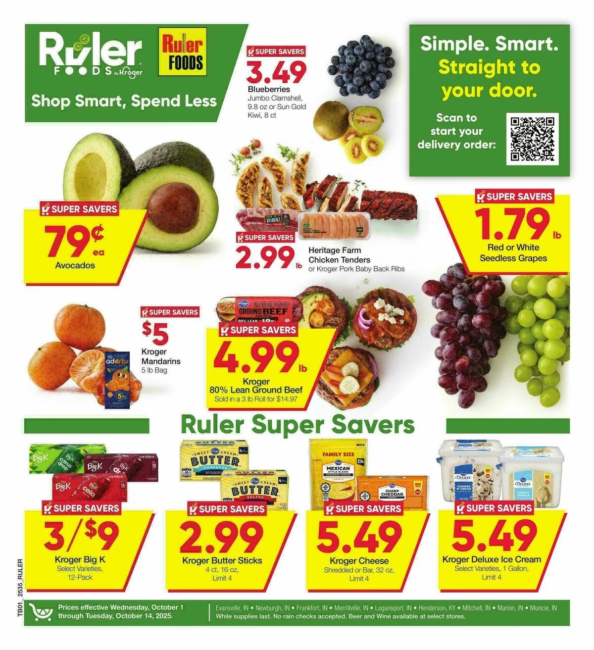 Ruler Foods Weekly Ad from October 1