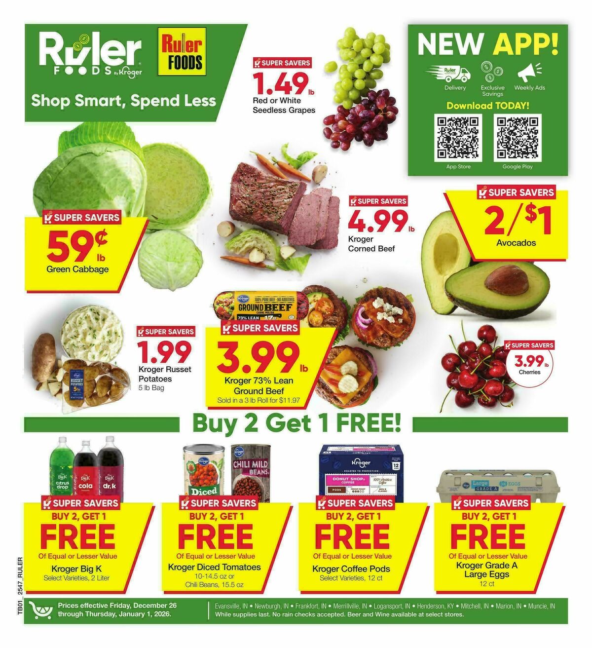 Ruler Foods Weekly Ad from December 26