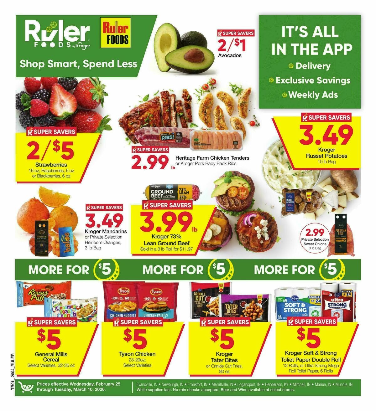 Ruler Foods Weekly Ad from February 25