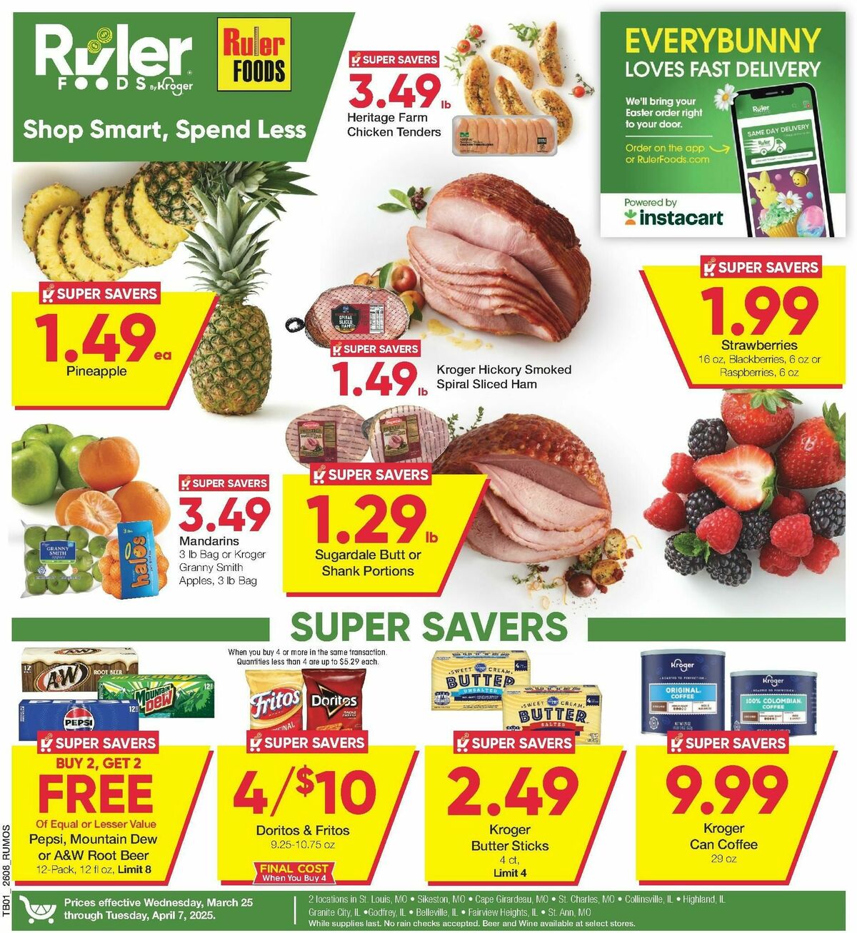 Ruler Foods Weekly Ad from March 25