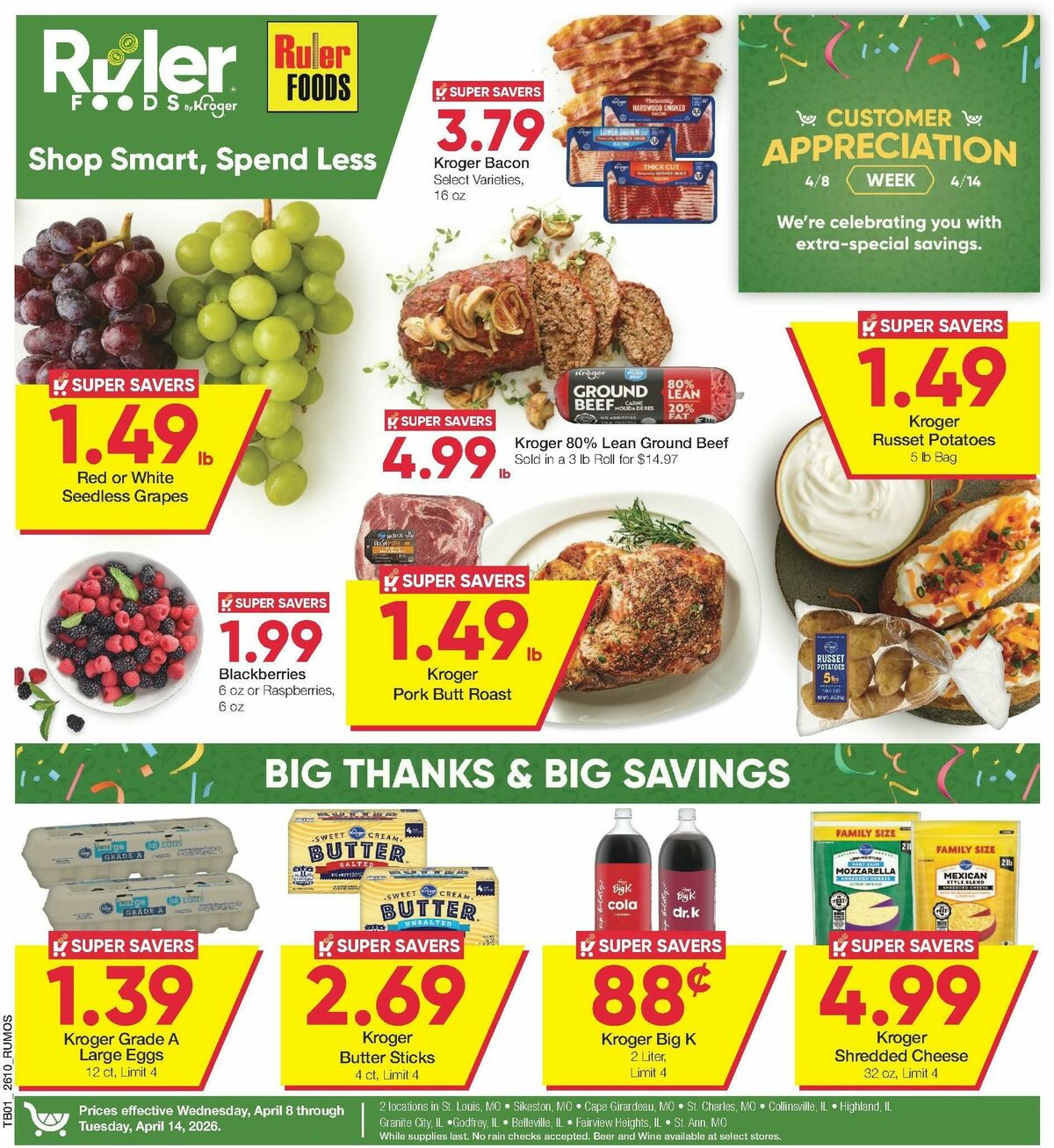 Ruler Foods Weekly Ad from April 8