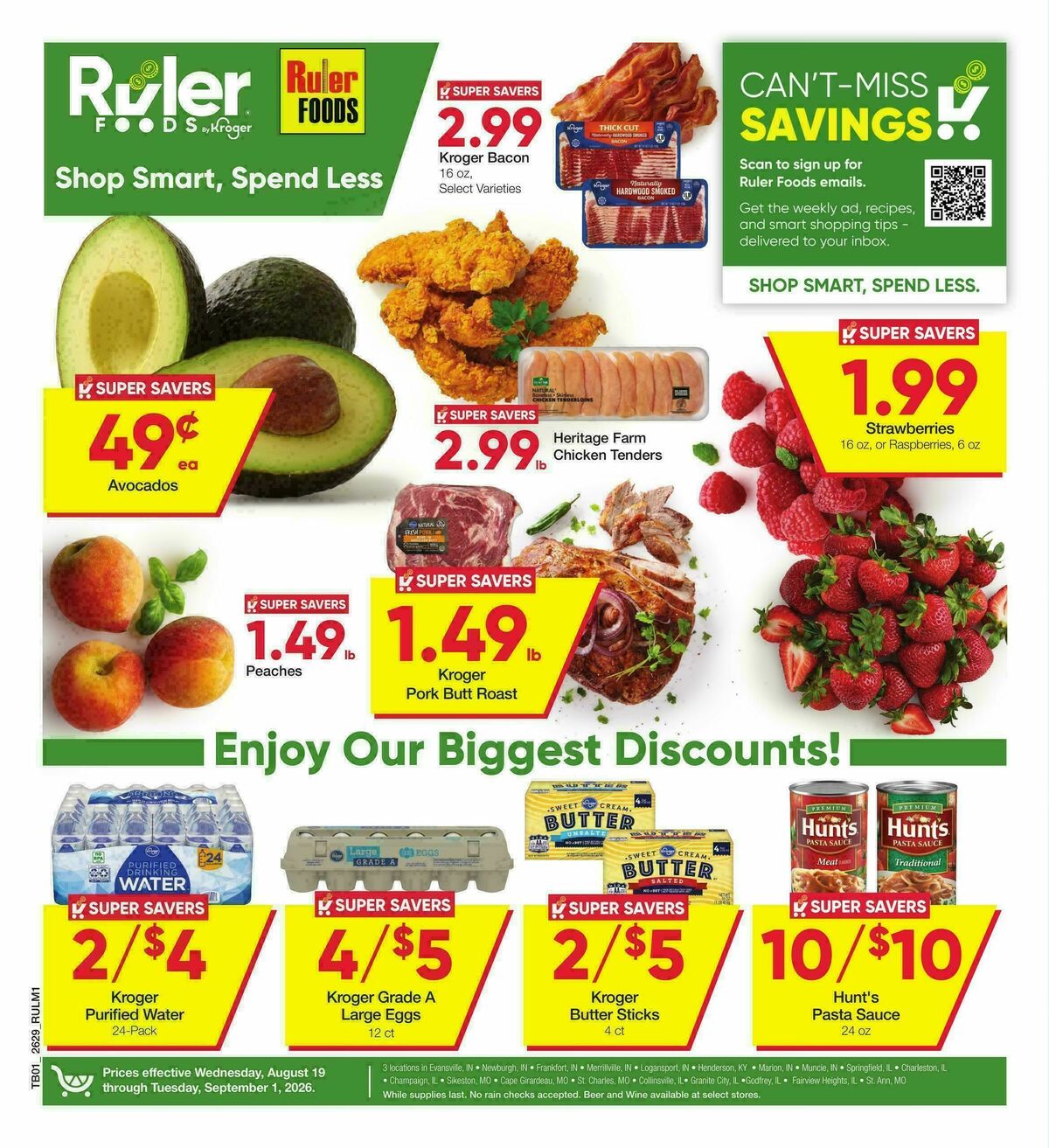 Ruler Foods Weekly Ad from August 19